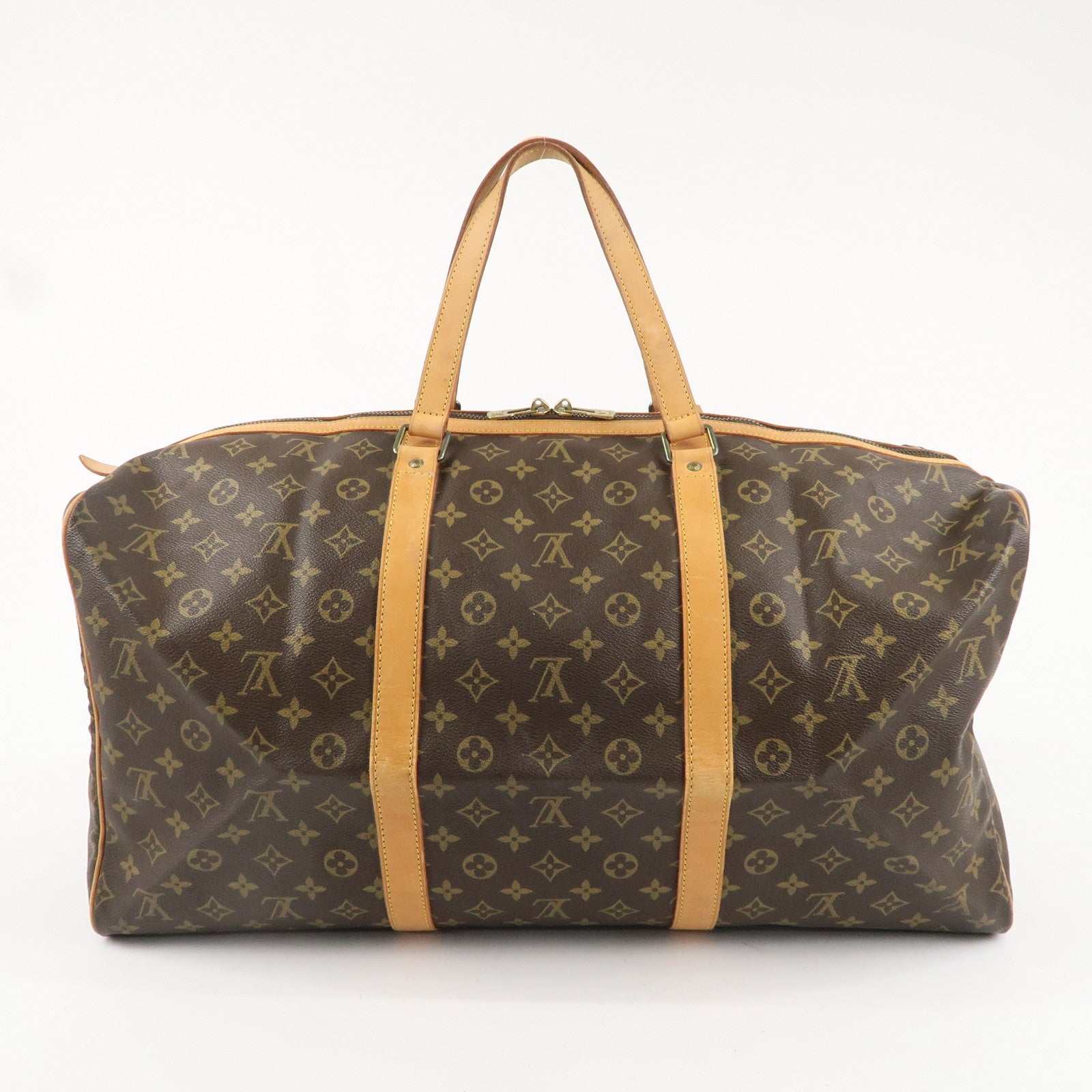 Louis Vuitton Monogram Sac Souple 55 Boston Bag Brown M41622