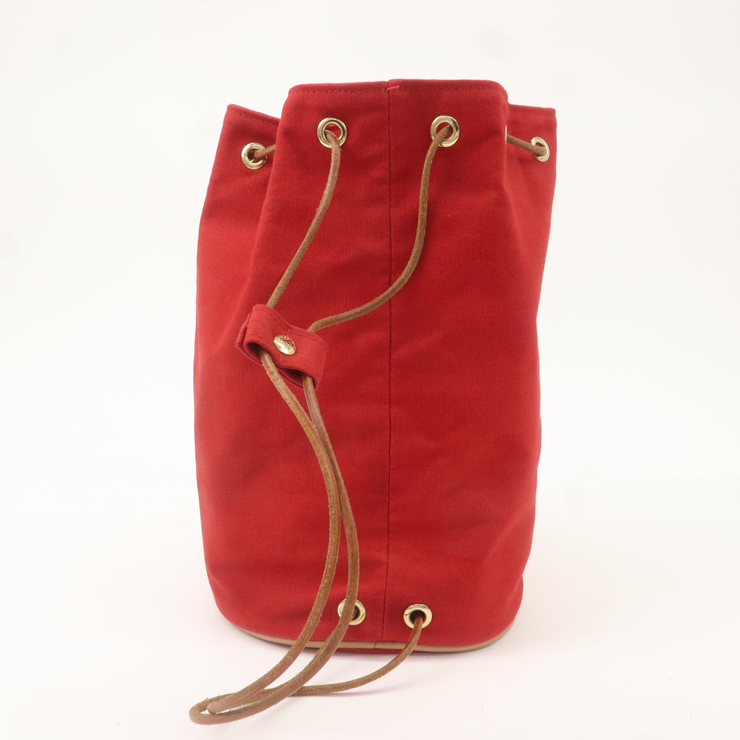 HERMES Canvas Leather Porochon Mimil PM Red