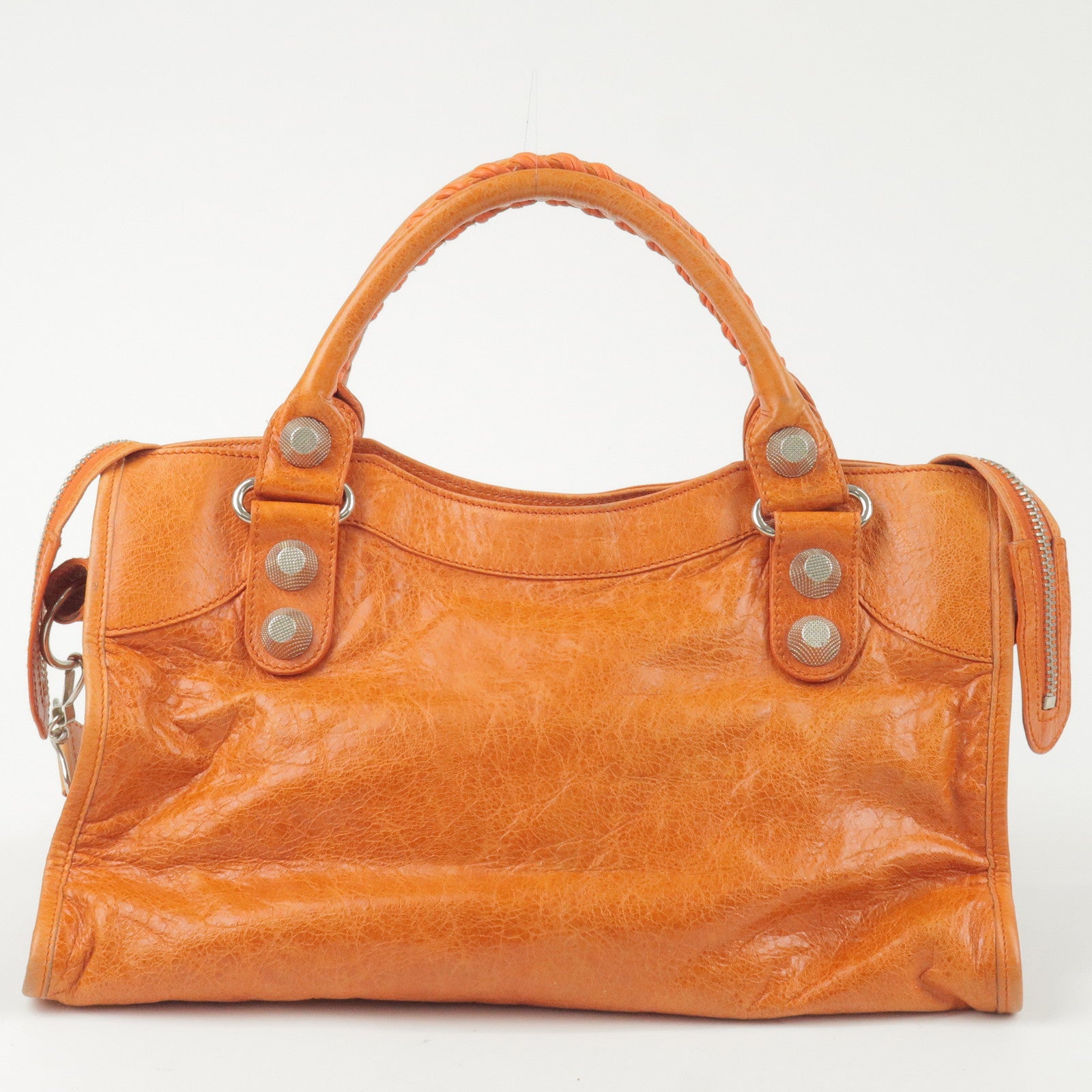 Leather - Hand - Orange - 173084 – dct - BALENCIAGA - Jack Spade ...
