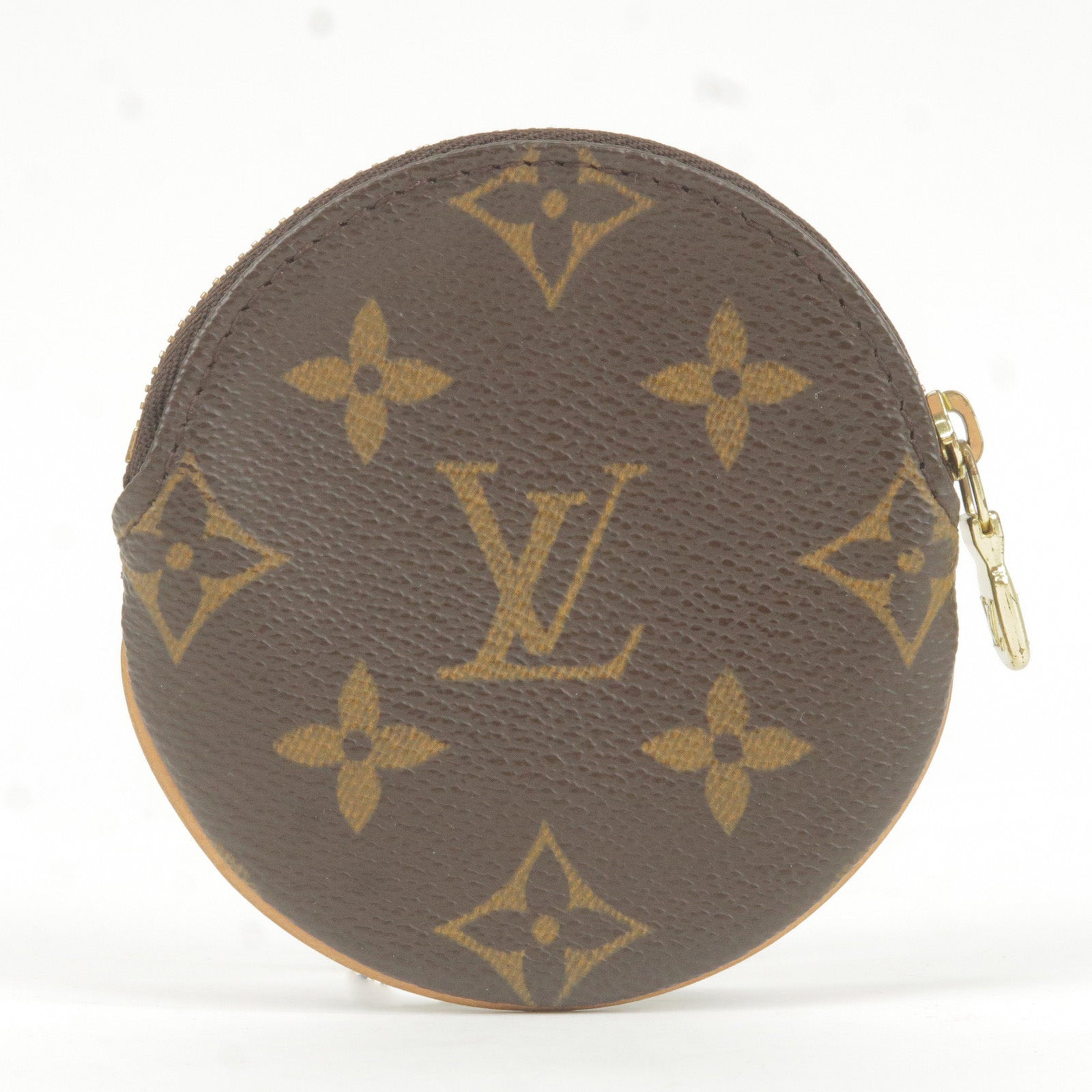 Louis Vuitton Monogram Porte Monnaie Round Coin Purse