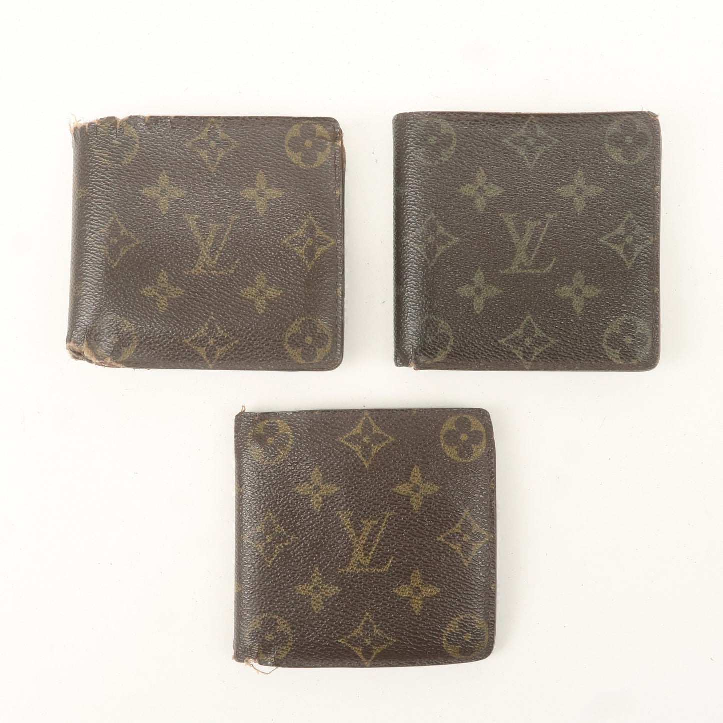 Louis Vuitton Monogram Set of 3 Portefeuille Marco Wallet M61675