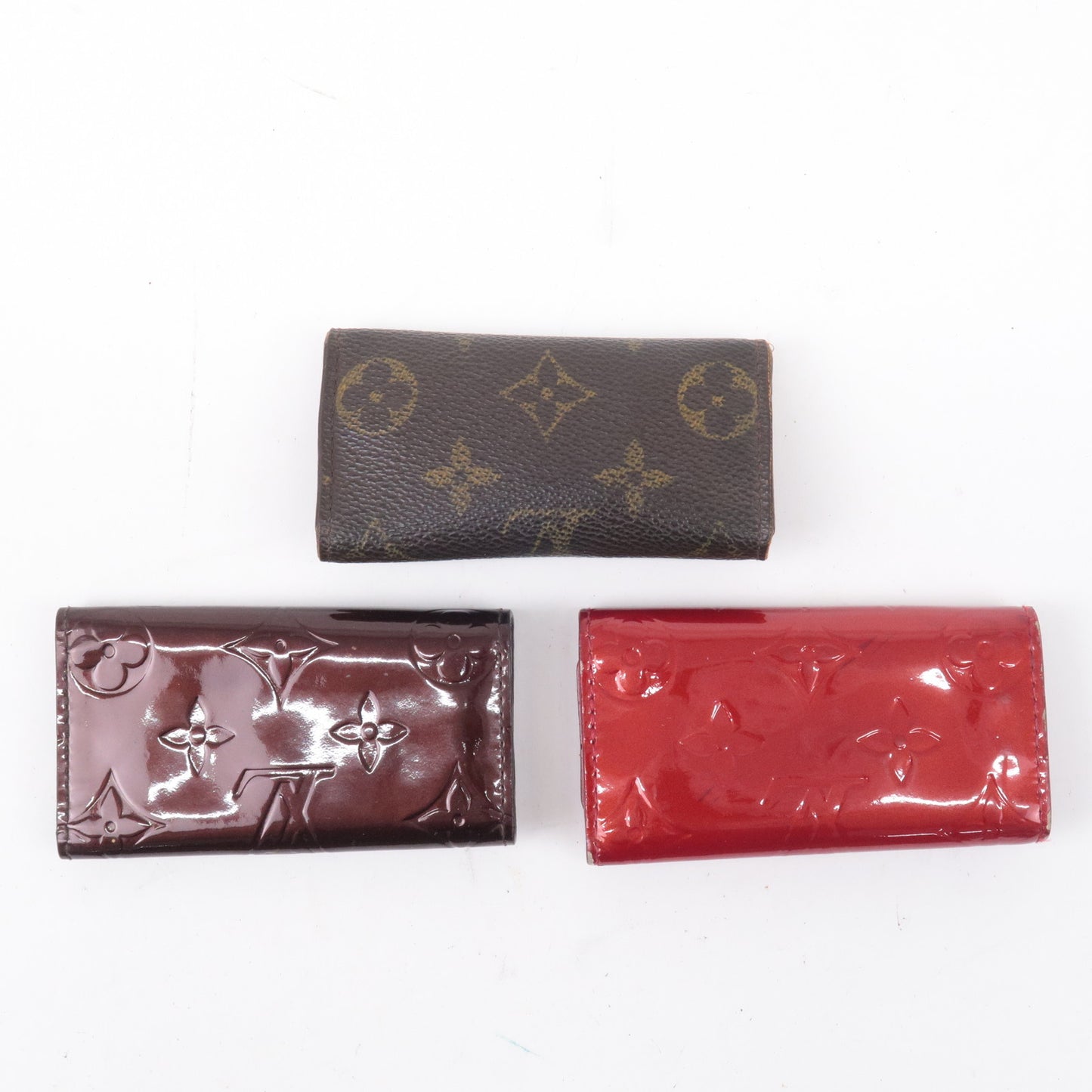 Louis-Vuitton-Monogram-Vernis-Set-of-3-Key-Case-M62631-M93517