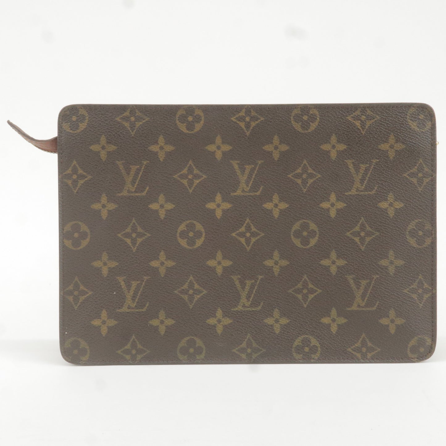 Authentic Louis Vuitton Monogram Pochette Homme Clutch Hand Bag M51795 LV  J9704