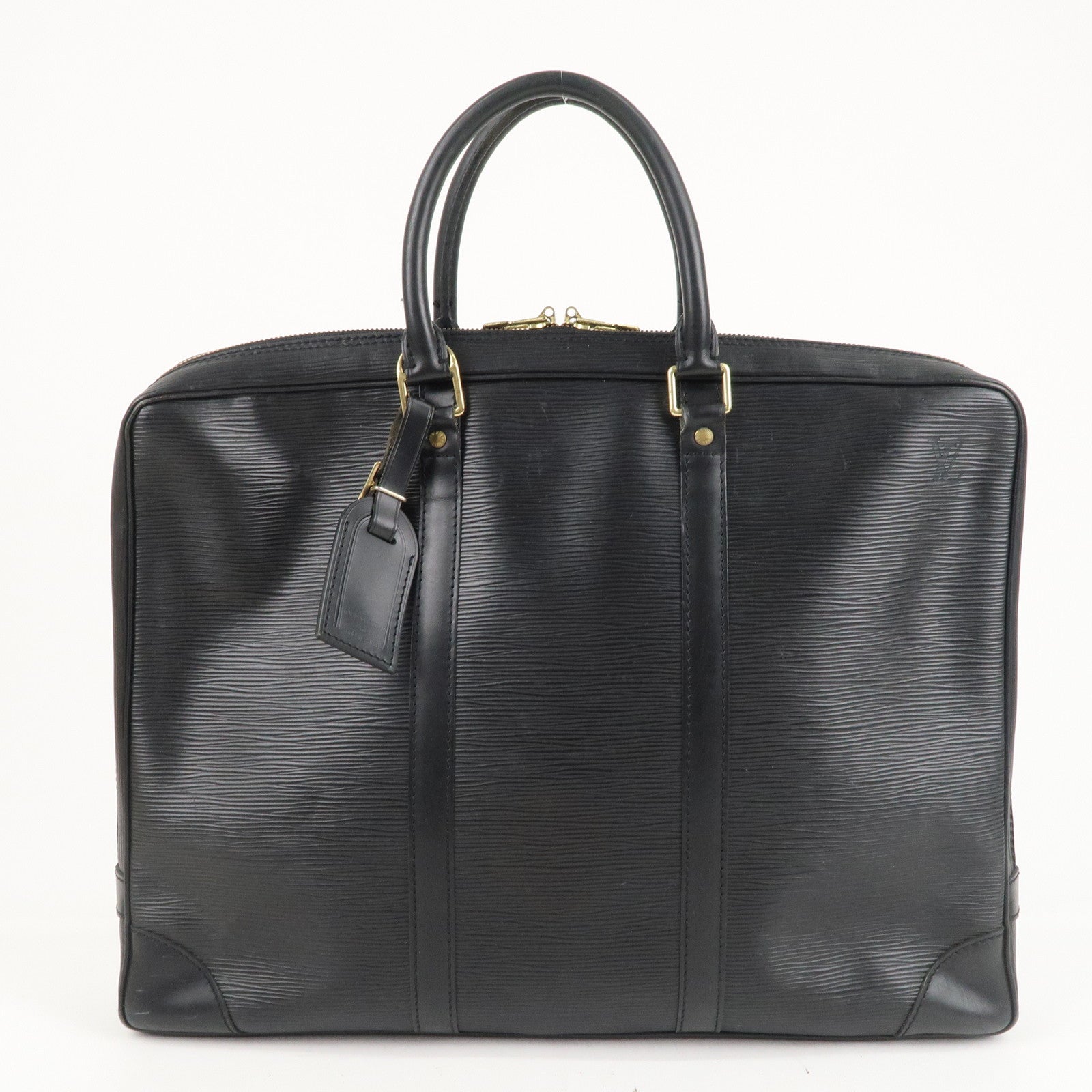 Louis Vuitton Black Epi Leather Porte Documents Business Briefcase Louis  Vuitton