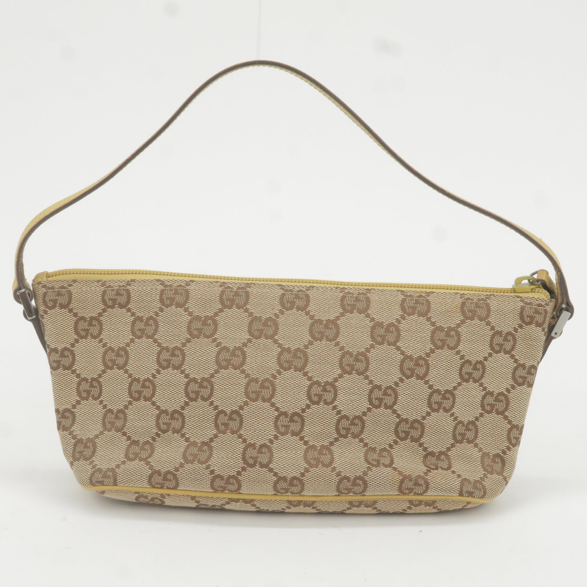 GUCCI-GG-Canvas-Leather-Boat-Bag-Hand-Bag-Brown-07198 – dct-ep_vintage  luxury Store