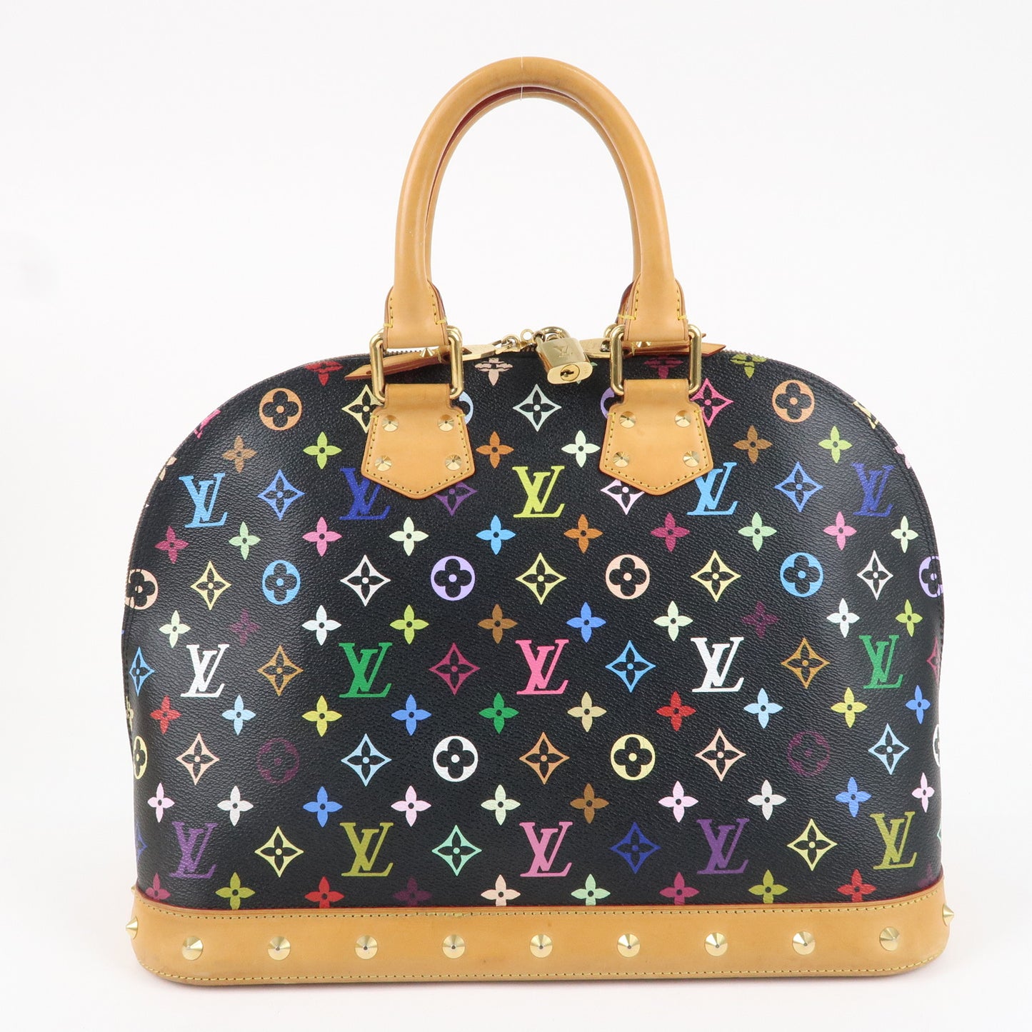 Louis Vuitton Monogram Multi Color Alma Hand Bag Noir M40442