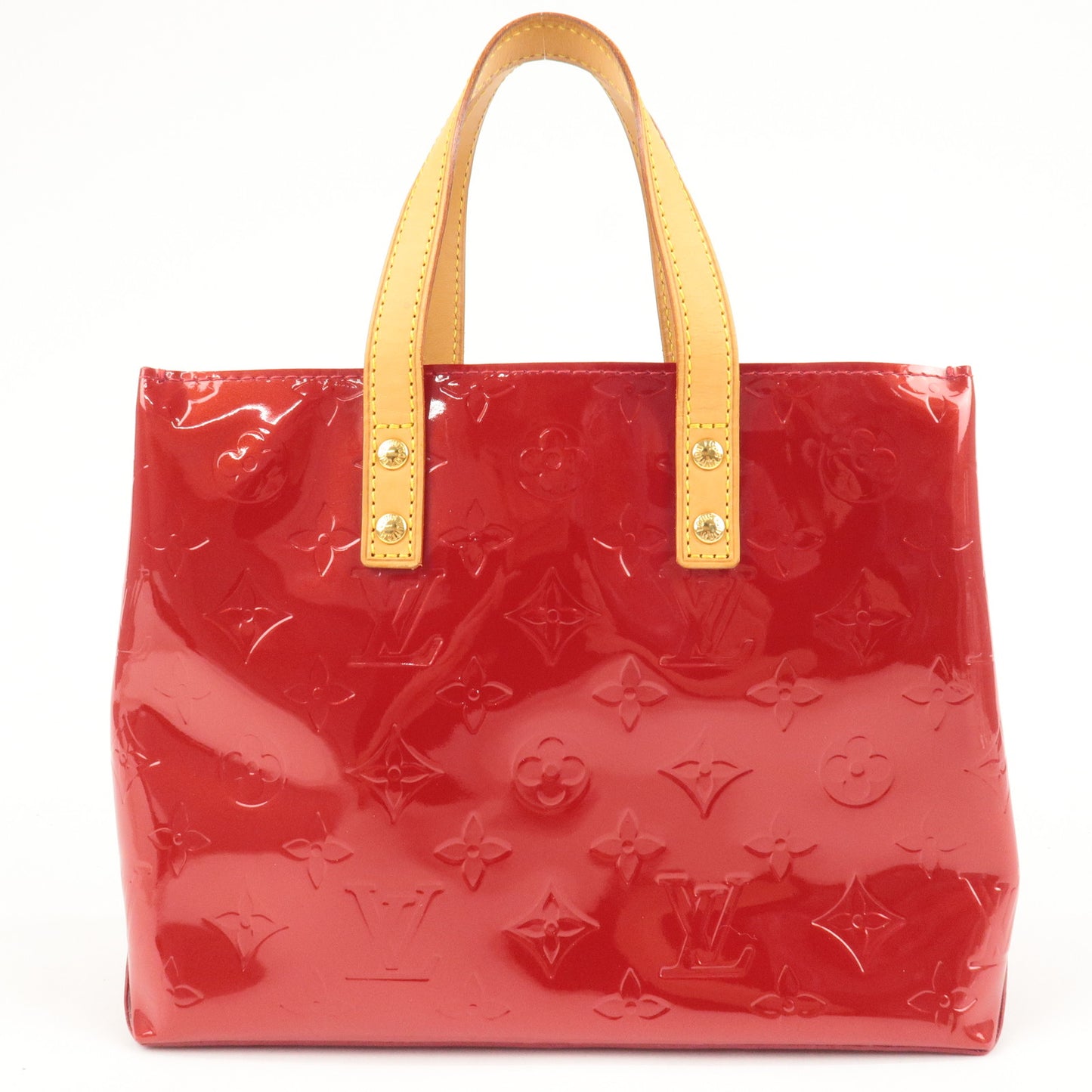 Louis Vuitton Vernis Lead PM Hand Bag Pomme d'Amour M91990