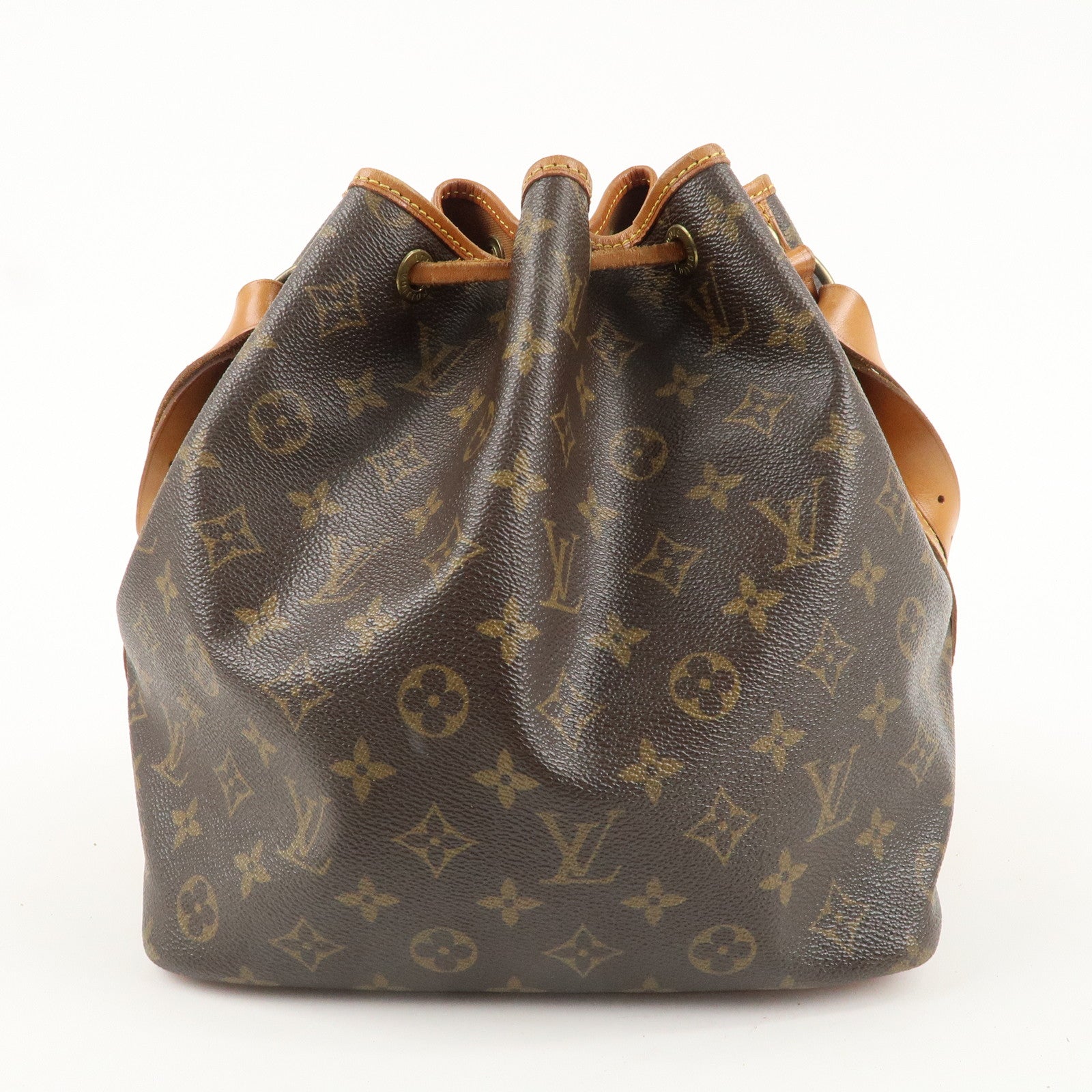 Louis Vuitton Monogram Petit Noe Shoulder Bag Brown M42226