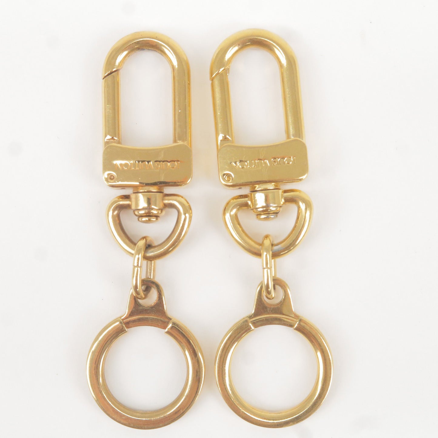Louis Vuitton Set of 2 Ano Cles Key Chain Key Charm Gold M62694