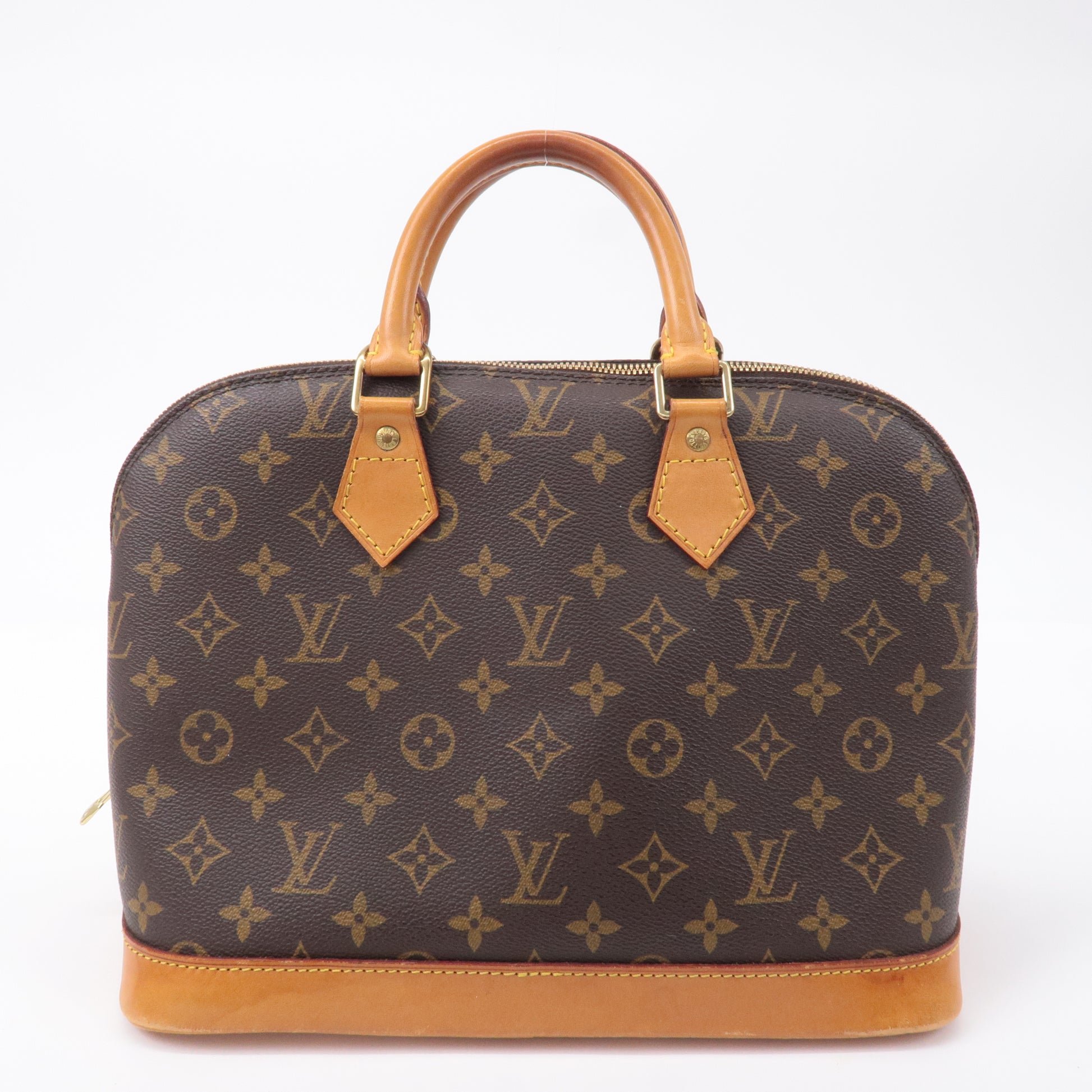 LOUIS VUITTON Handbag M51130 Alma Monogram canvas/Leather Brown Women Used