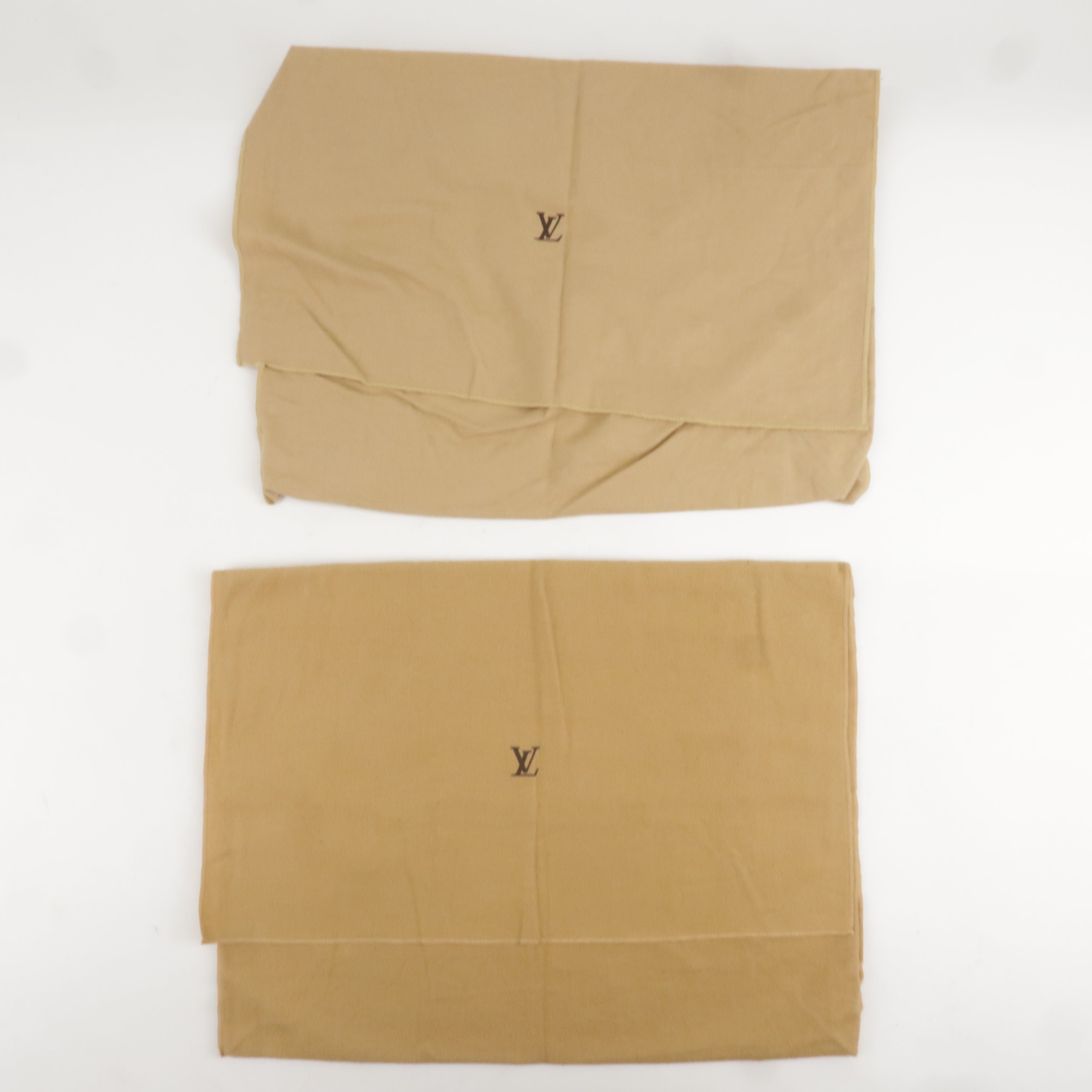 Louis Vuitton Set of 10 Dust Bag Flap Style Beige Brown