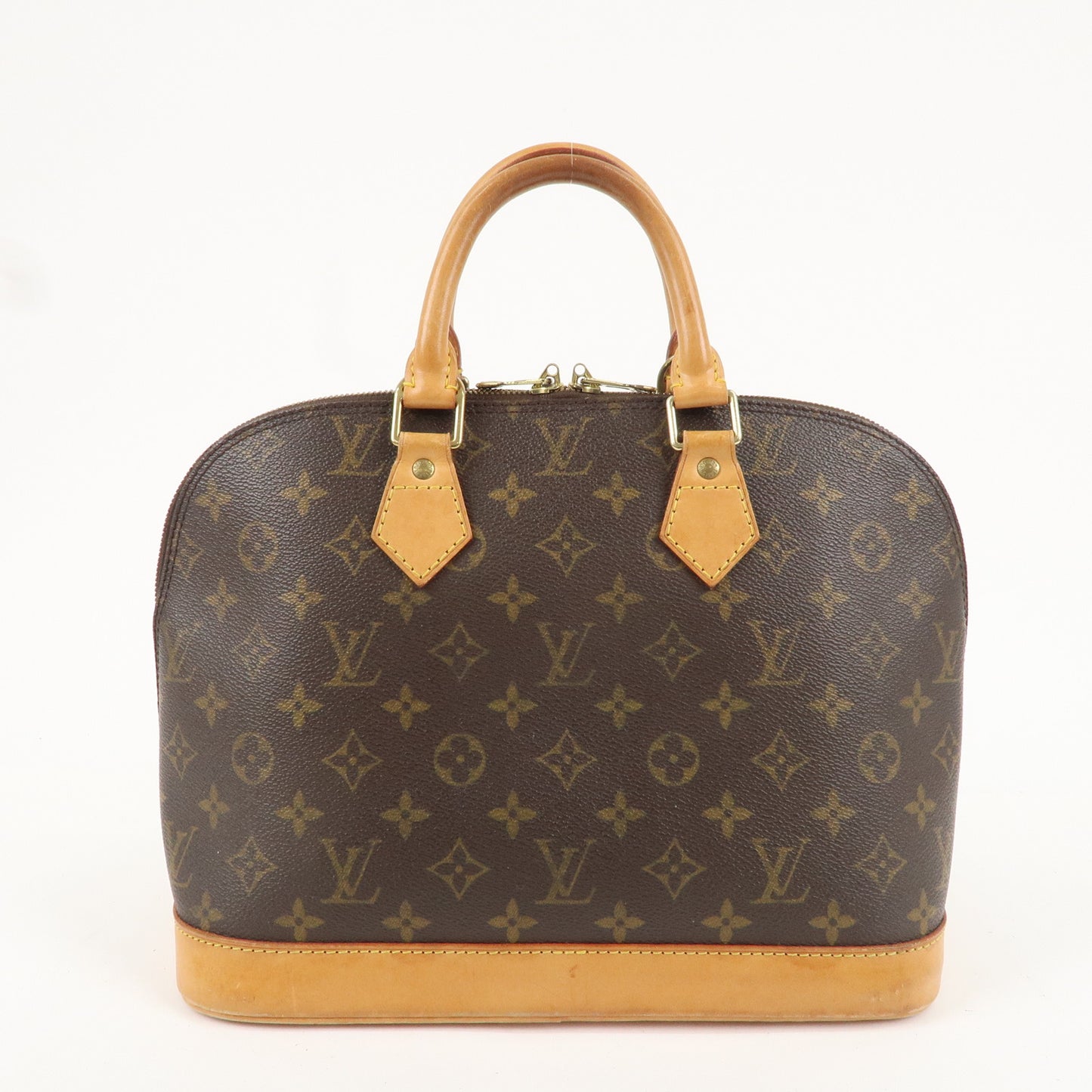 Louis Vuitton Monogram Alma Hand Bag Brown M51130