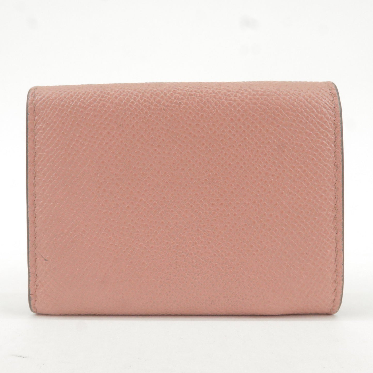 Christian Dior Leather Saddle Compact Trifold Wallet Pink