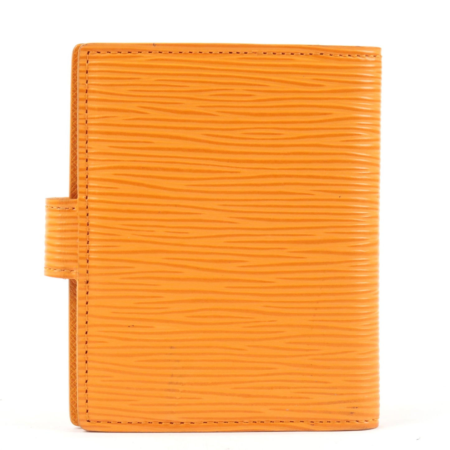 Louis Vuitton Epi Agenda Mini Card Case Holder Mandarin R2007H