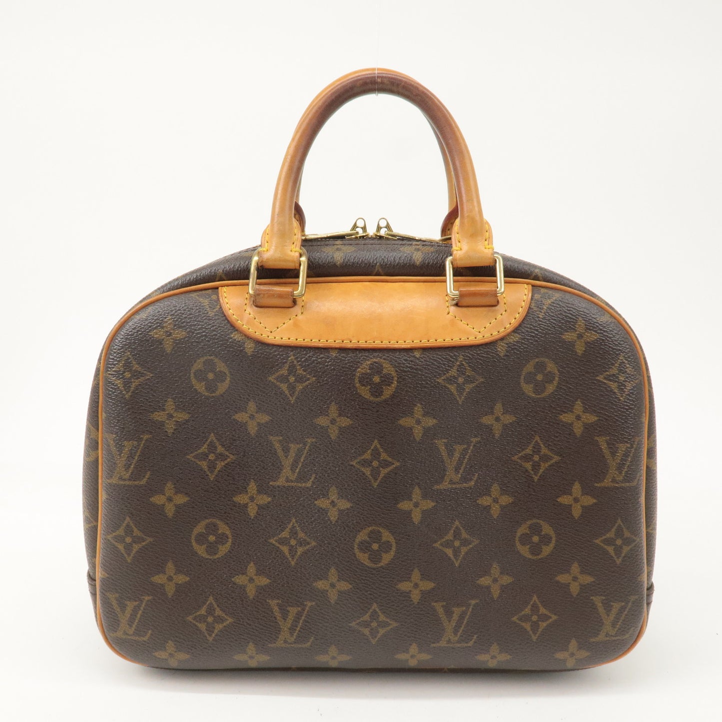 Louis Vuitton Monogram Trouville Hand Bag Brown M42228