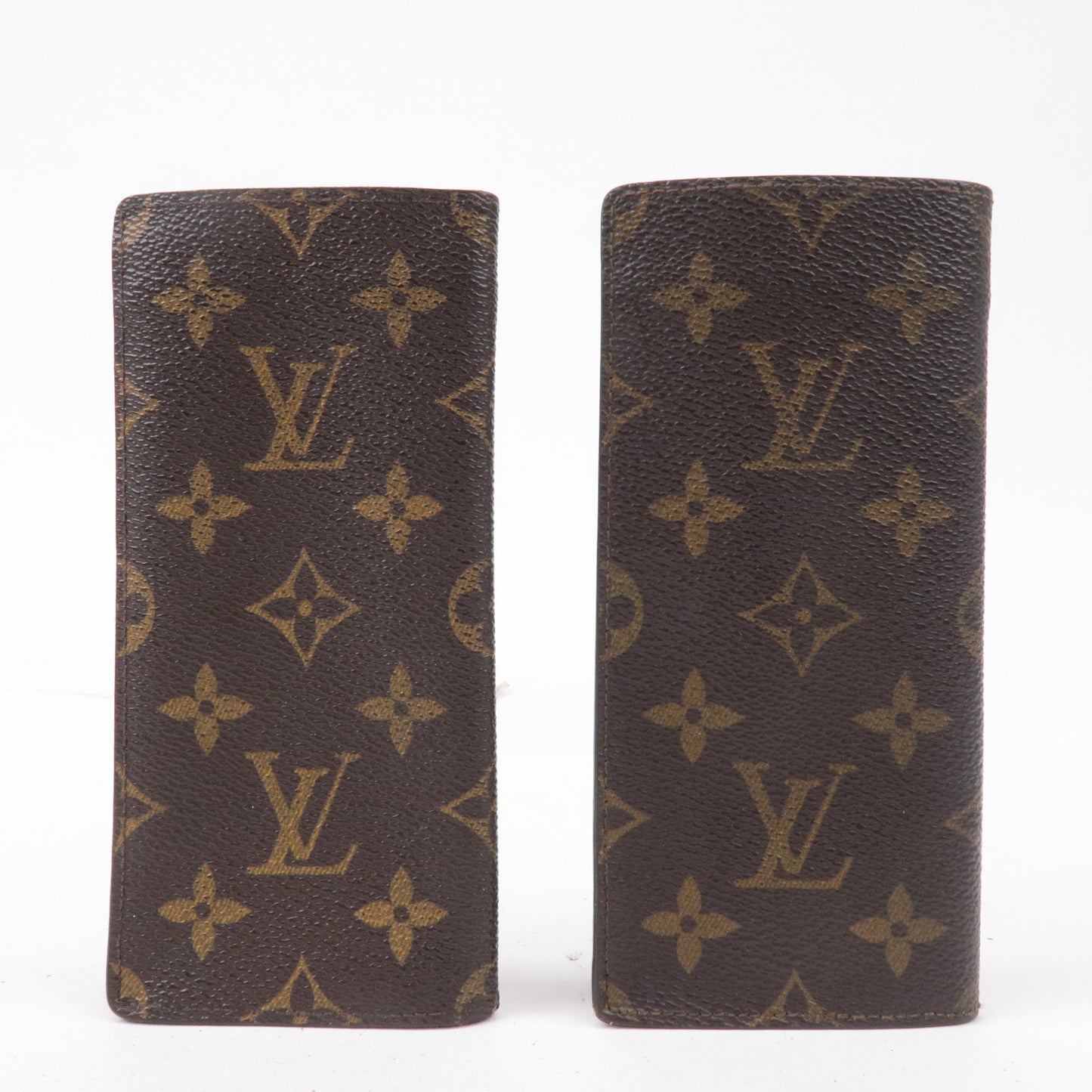 Authentic Louis Vuitton Monogram Set of 2 Glasses Case M62970