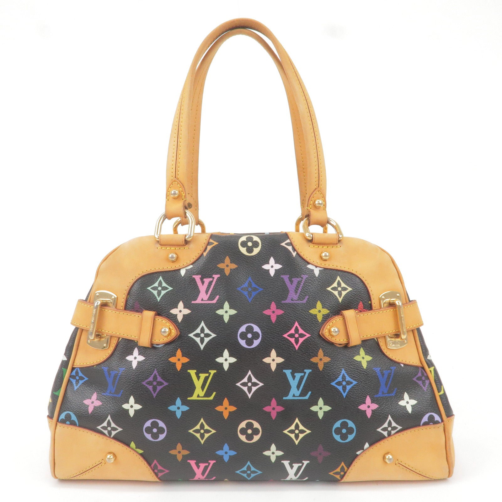 Louis+Vuitton+Claudia+Shoulder+Bag+Black+Multicolor+Monogram+