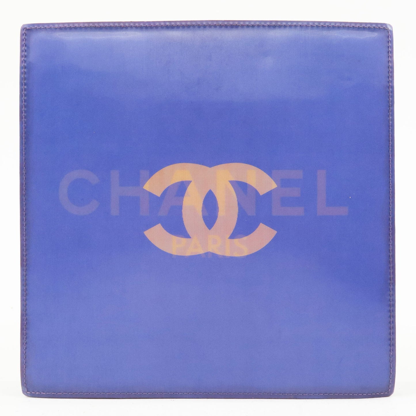 Chanel Vinyl Hologram Chain Shoulder Bag Purple 6109372