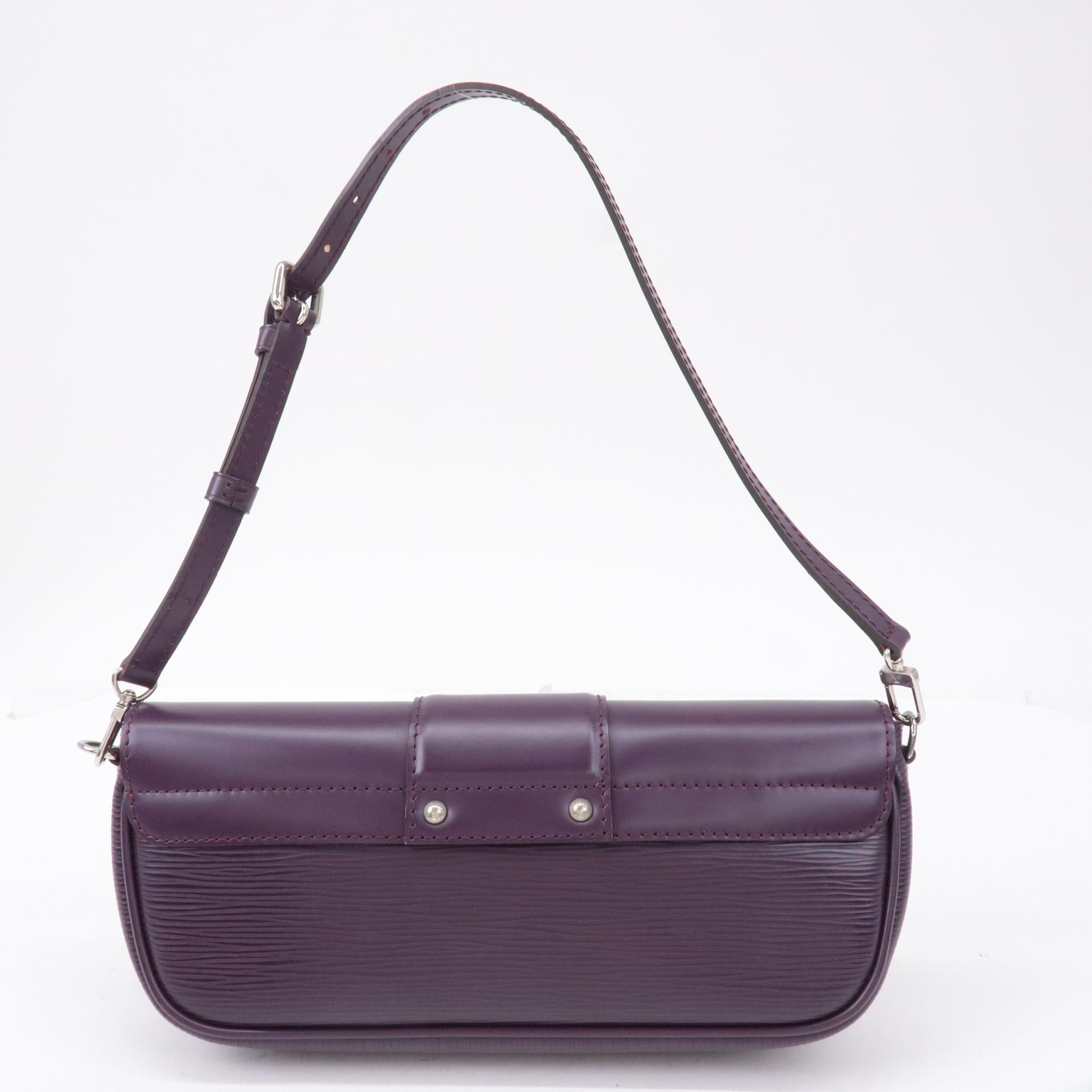 Louis Vuitton 2007 Purple Epi Pochette Montaigne Handbag M5929K