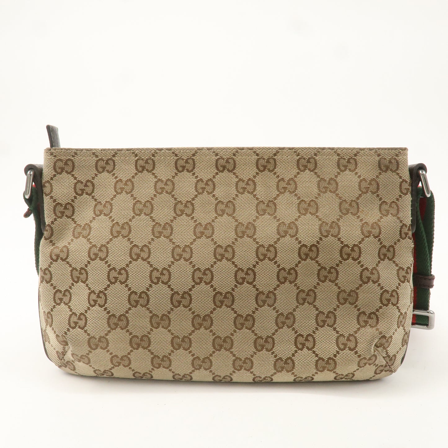 GUCCI Sherry GG Canvas Leather Crossbody Shoulder Bag 189749