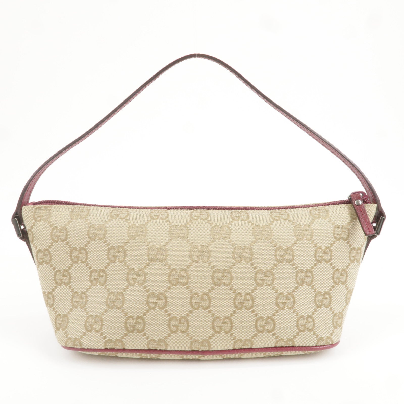 GUCCI-Boat-Bag-GG-Canvas-Leather-Hand-Bag-Beige-Red-07198 – dct-ep_vintage  luxury Store