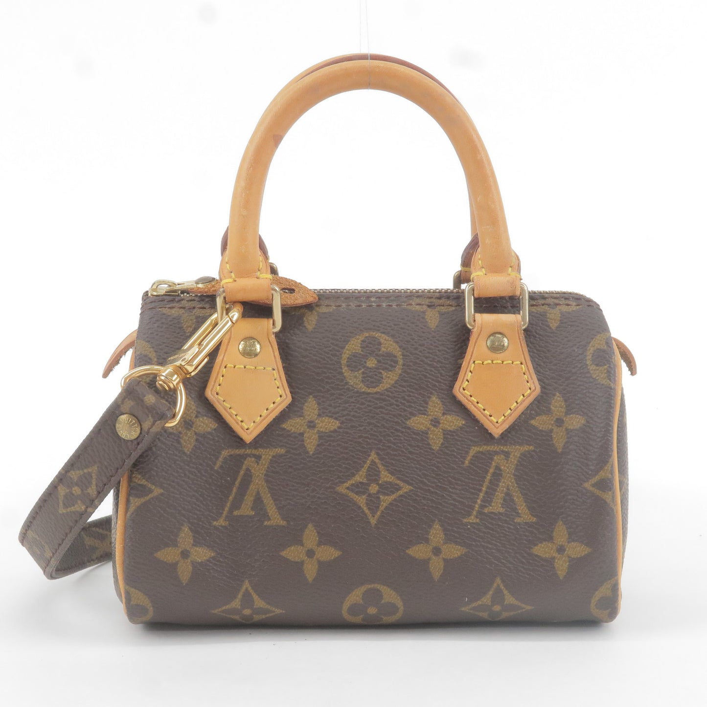 Louis Vuitton Monogram Mini Speedy Bag & Strap M41534 J75010