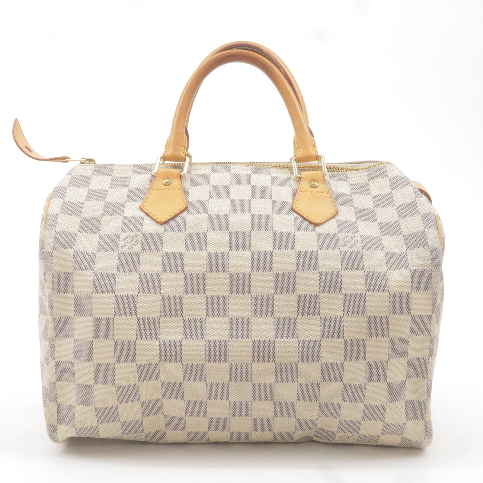 White Louis Vuitton Damier Azur Speedy Bandouliere 30 Boston Bag