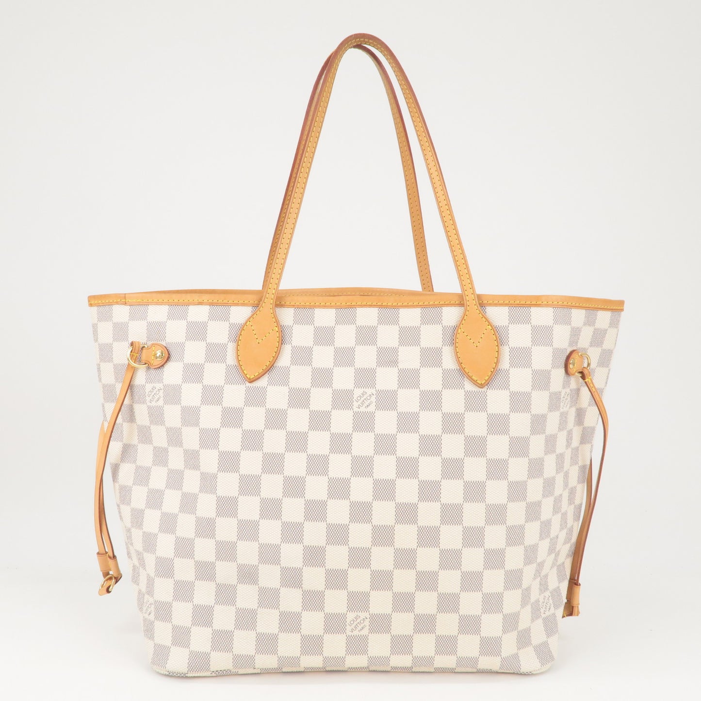 Authentic Louis Vuitton Damier Azur Neverfull MM Tote Bag N51107 Used F/S