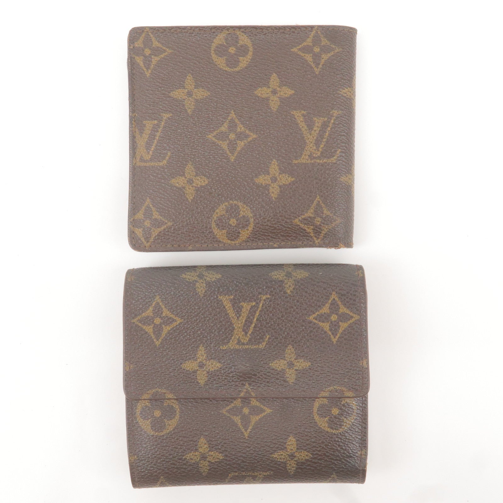 Set-of-2-Louis-Vuitton-Monogram-Bi-Fold-Wallet-M61675-M61654 –  dct-ep_vintage luxury Store