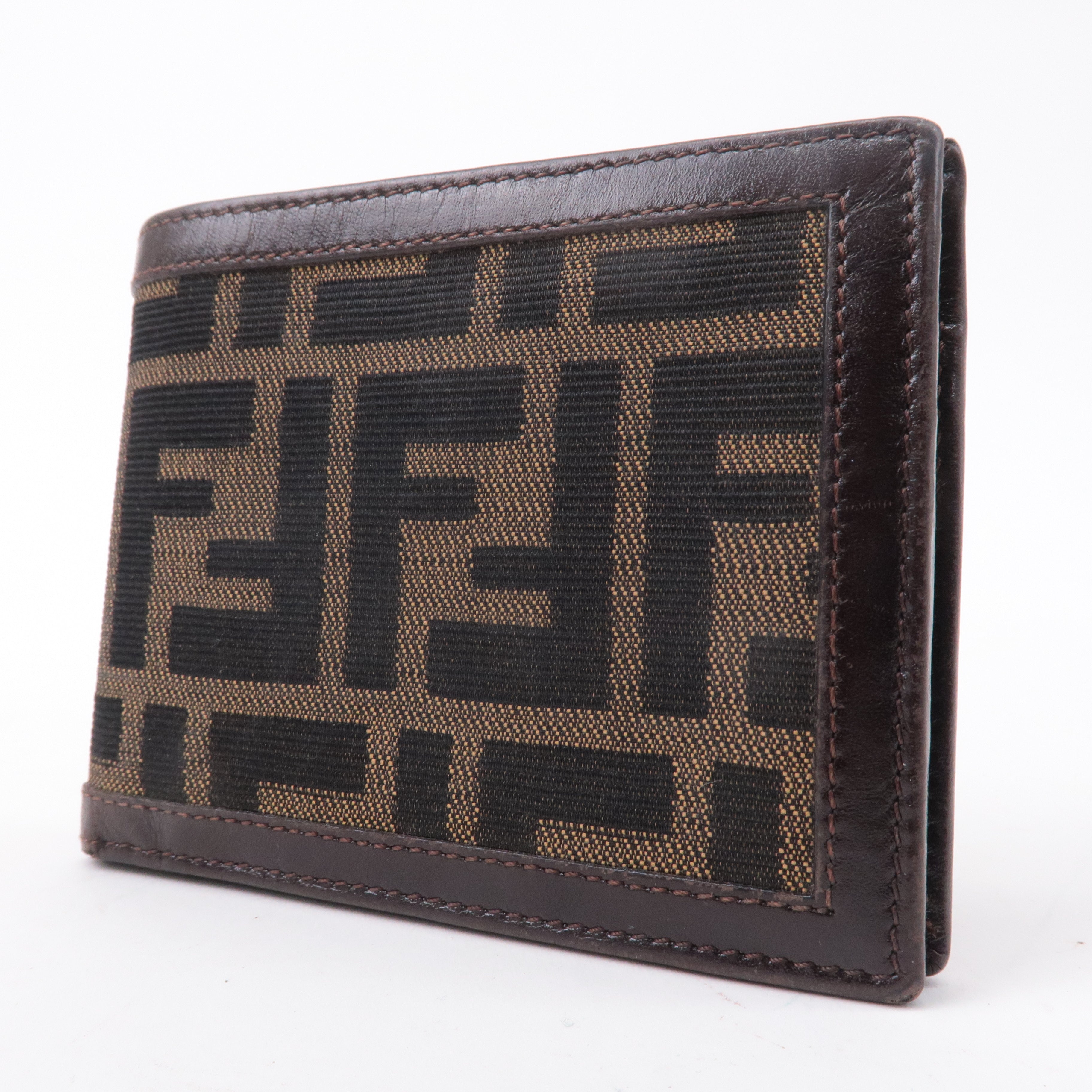 Fendi zucca discount wallet