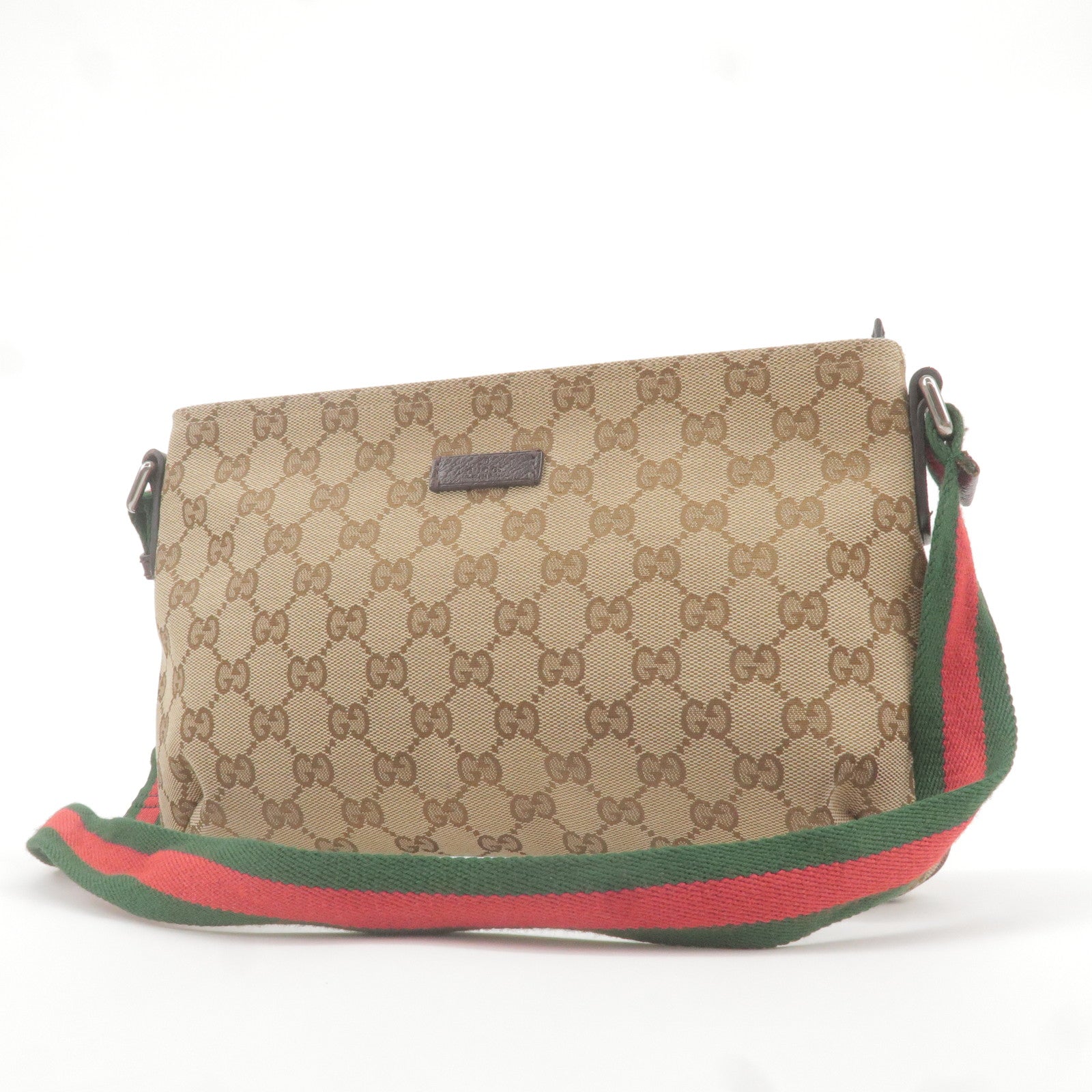 GUCCI-Sherry-GG-Canvas-Leather-Shoulder-Bag-Beige-Red-189749 – dct