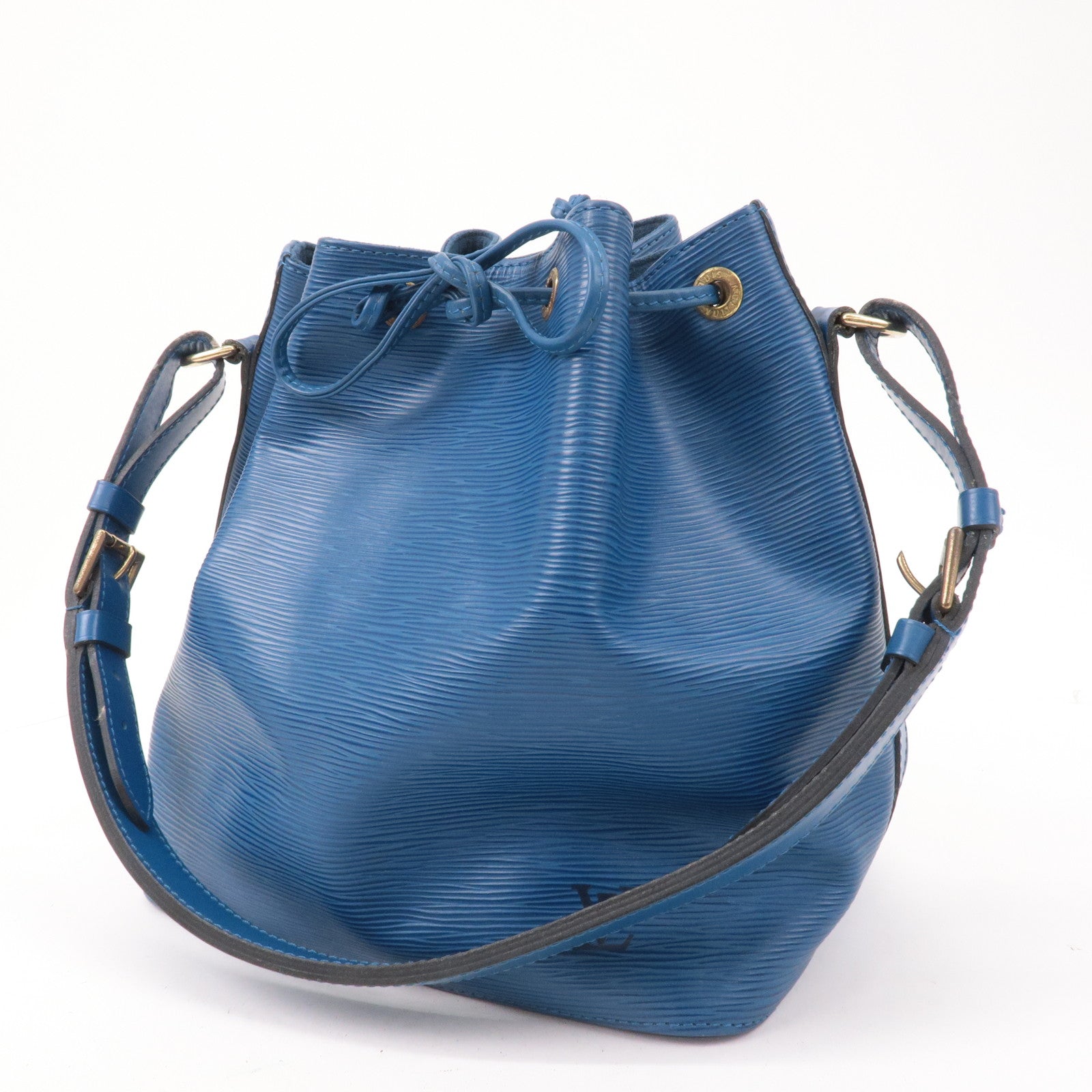 Louis Vuitton Petit Noe Shoulder Bag Handbag Blue EPI Leather M44105 - VERY  GOOD