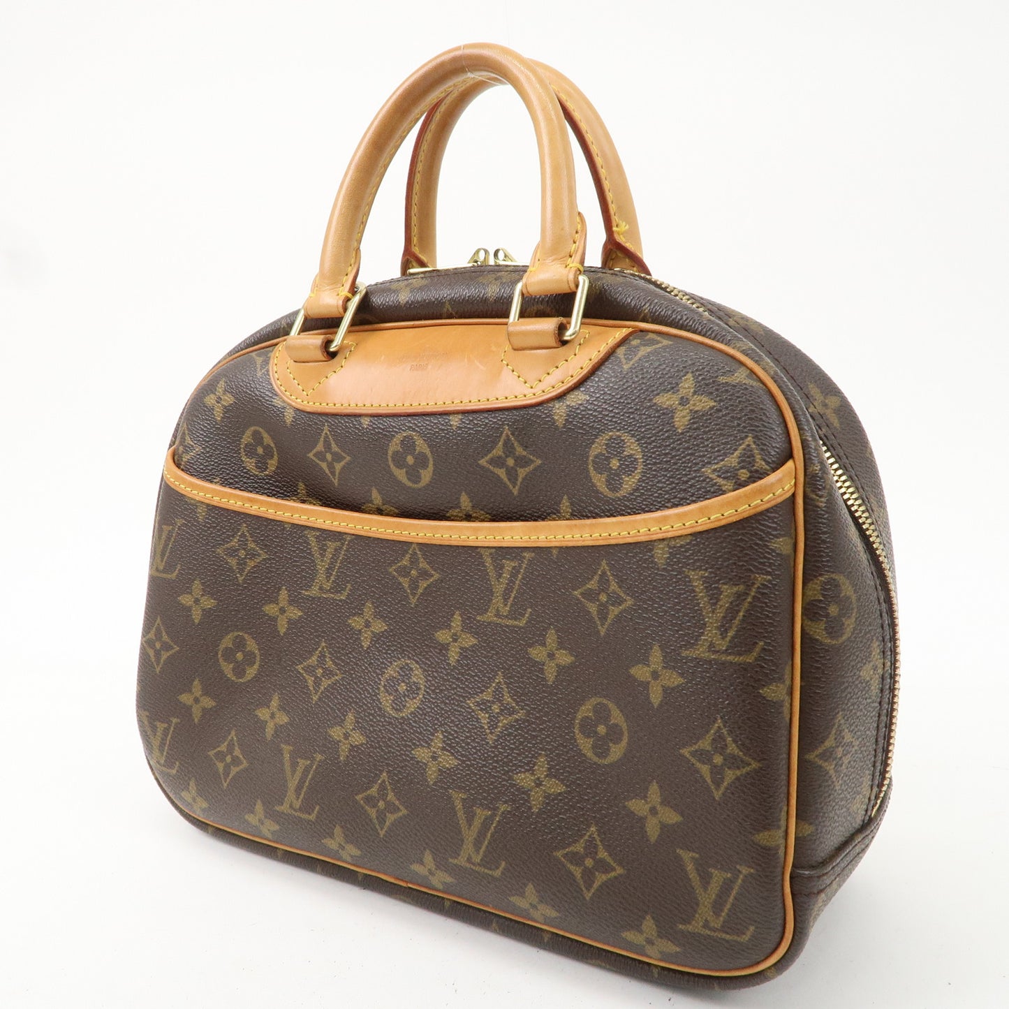 Louis Vuitton Monogram Trouville Hand Bag Brown M42228