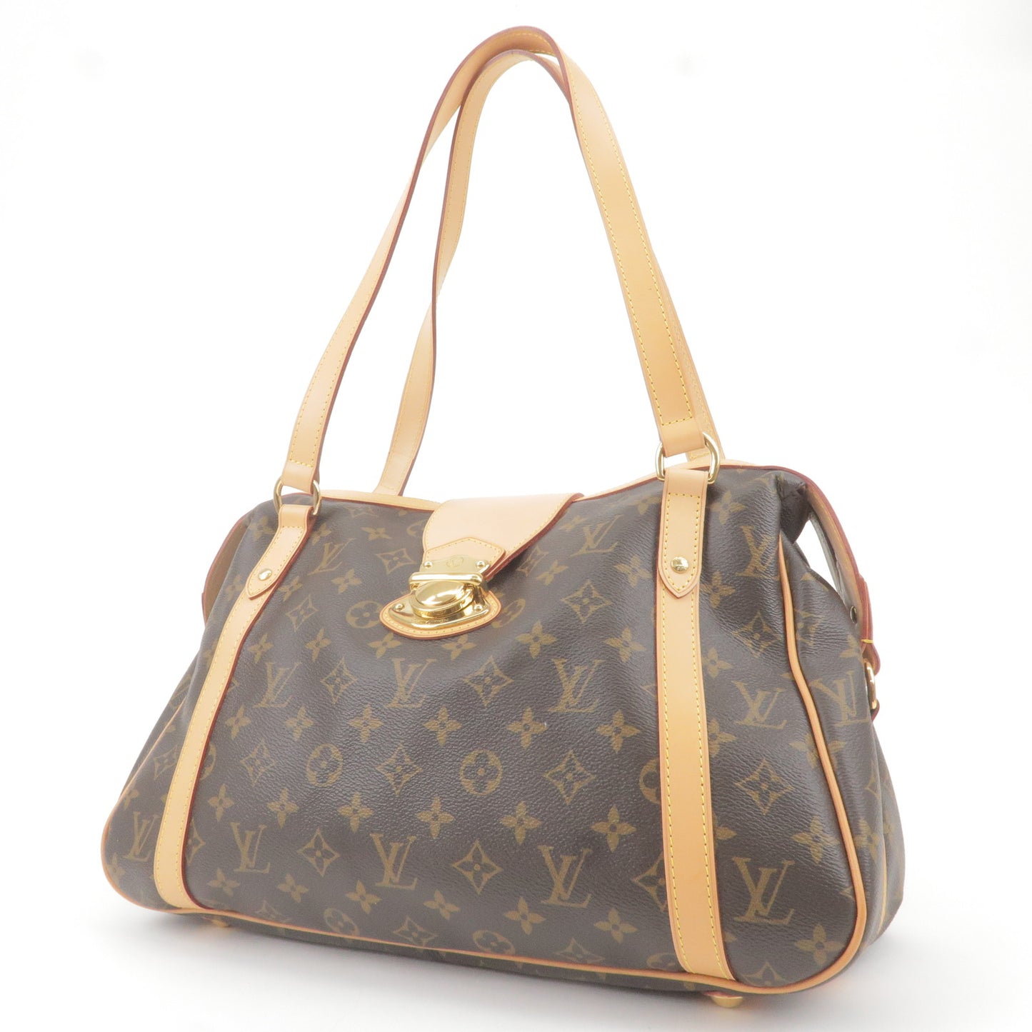 Louis Vuitton Stresa PM Handbag Monogram Canvas Shoulder Bag