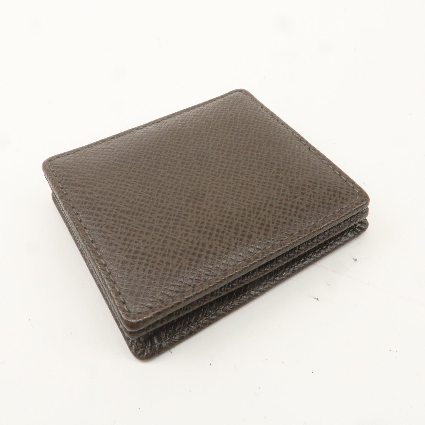 Louis Vuitton Taiga Porte Monnaie Bowatt Coin Case Brown M30388