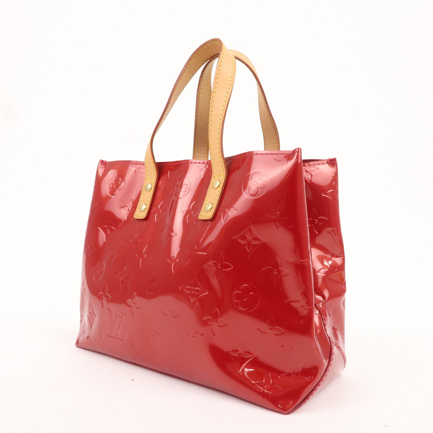 Louis Vuitton Monogram Vernis Lead PM Hand Bag Red M91990