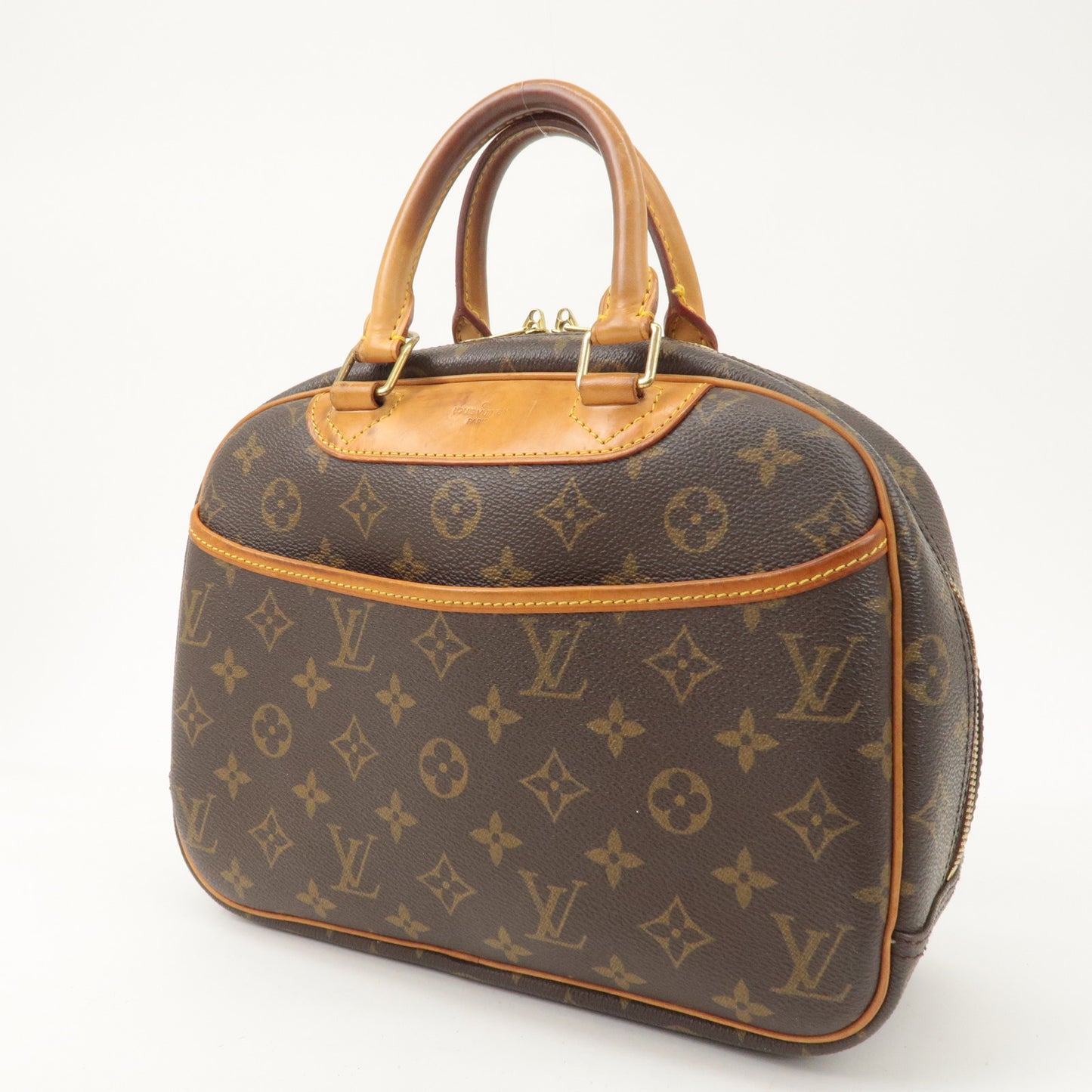 Louis Vuitton Monogram Trouville Hand Bag Brown M42228