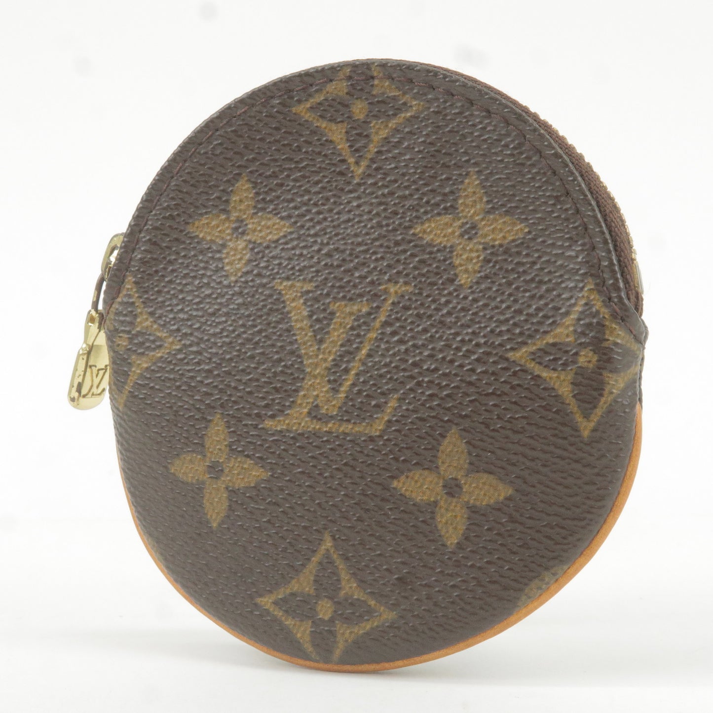Louis Vuitton Monogram Porte Monnaie Round Coin Case M61926