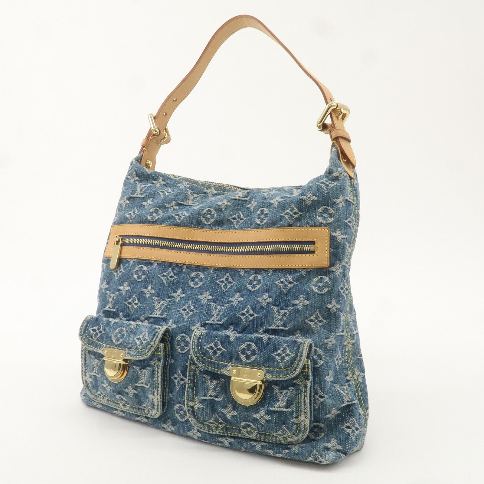 Louis Vuitton Monogram Denim Baggy GM Shoulder Bag M95048