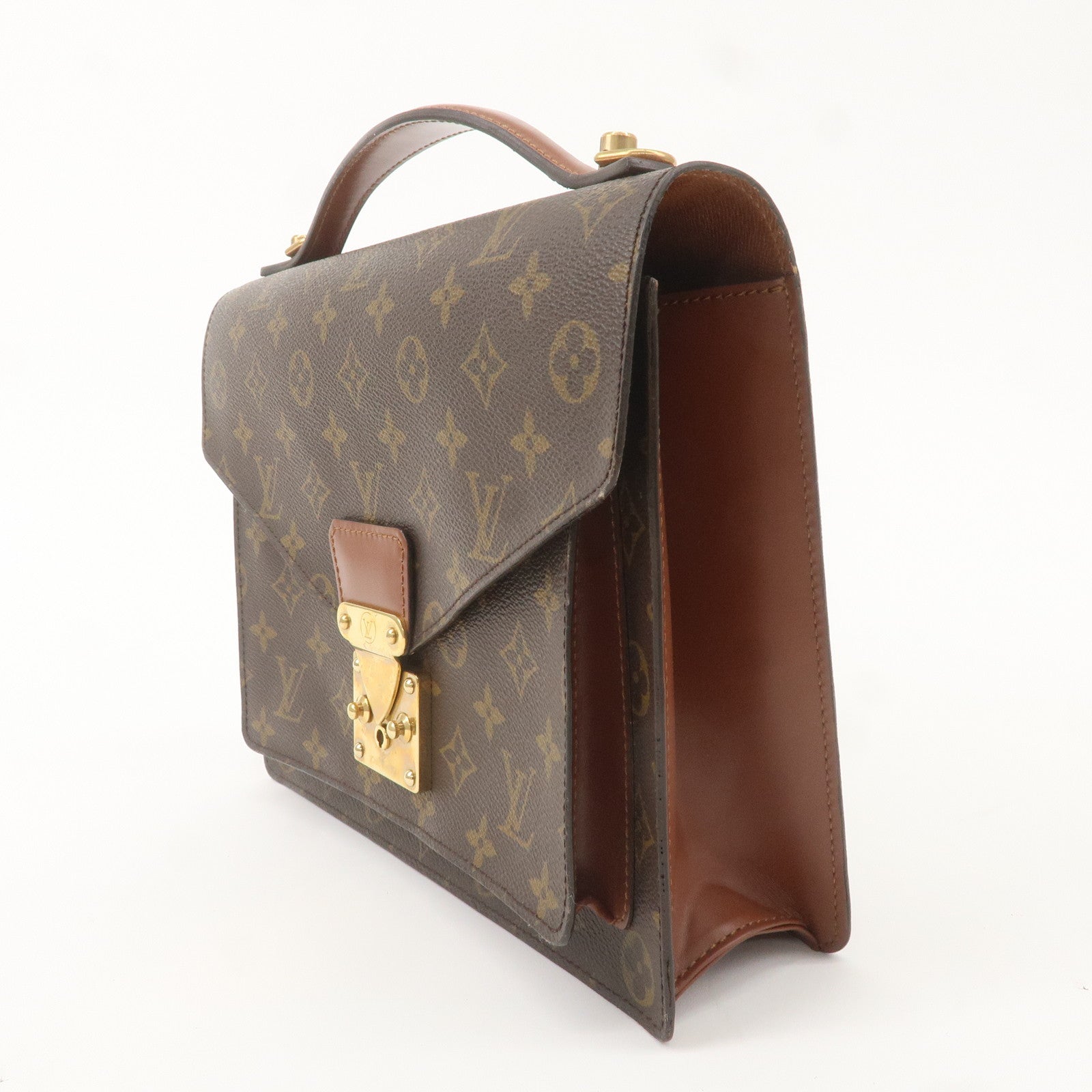 Louis Vuitton Monogram Monceau Hand Bag Brief Case M51185