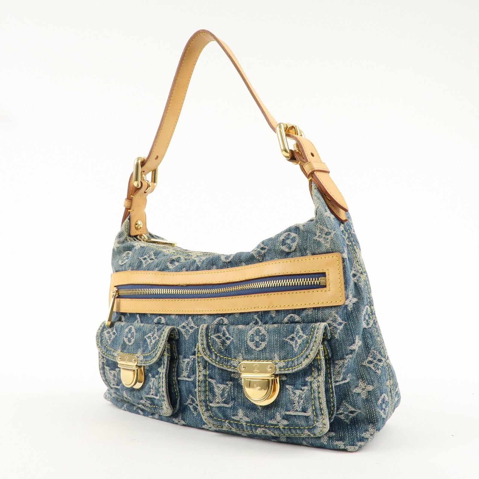 Louis Vuitton Monogram Denim Baggy PM Shoulder Bag M95049