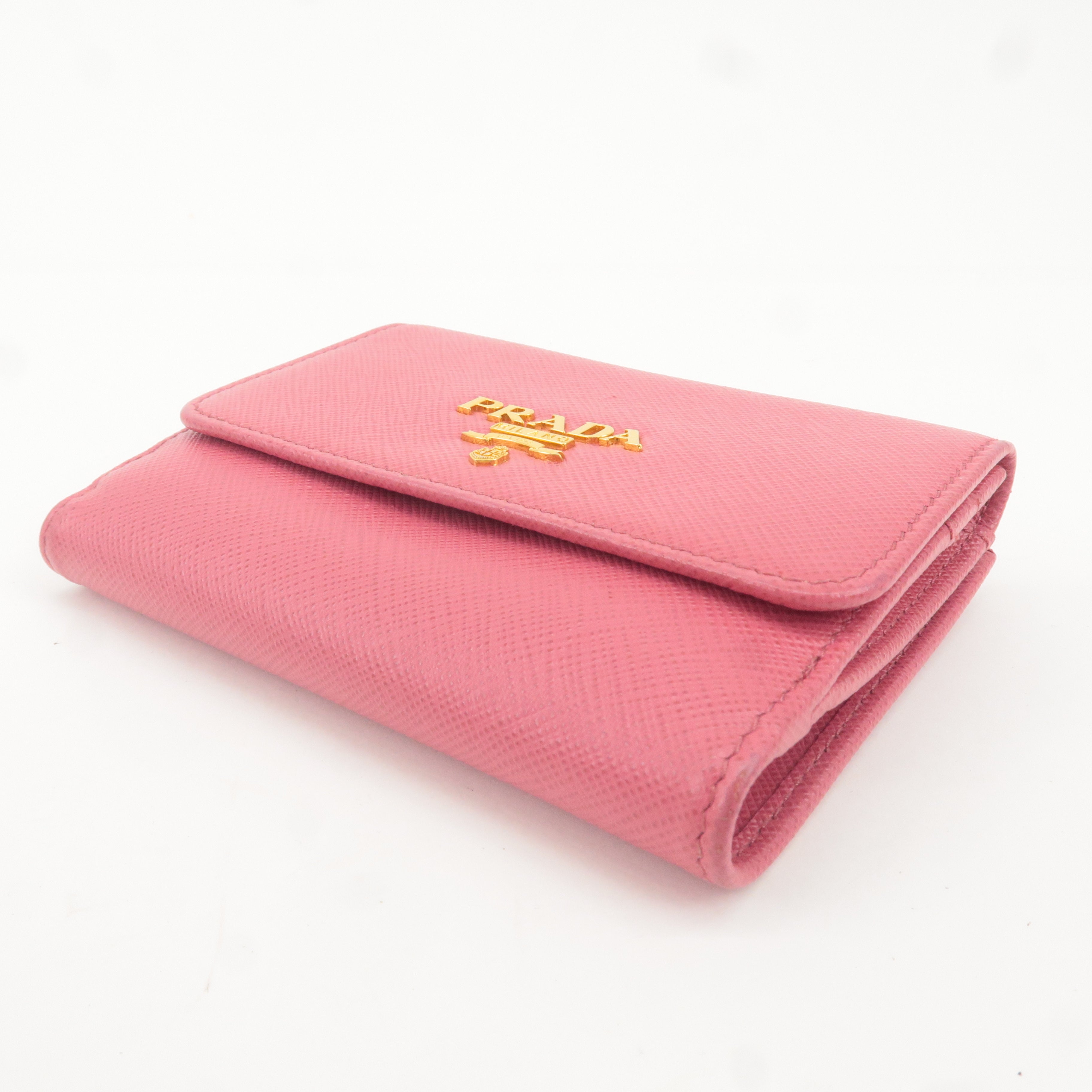 Pink prada wallet hot sale