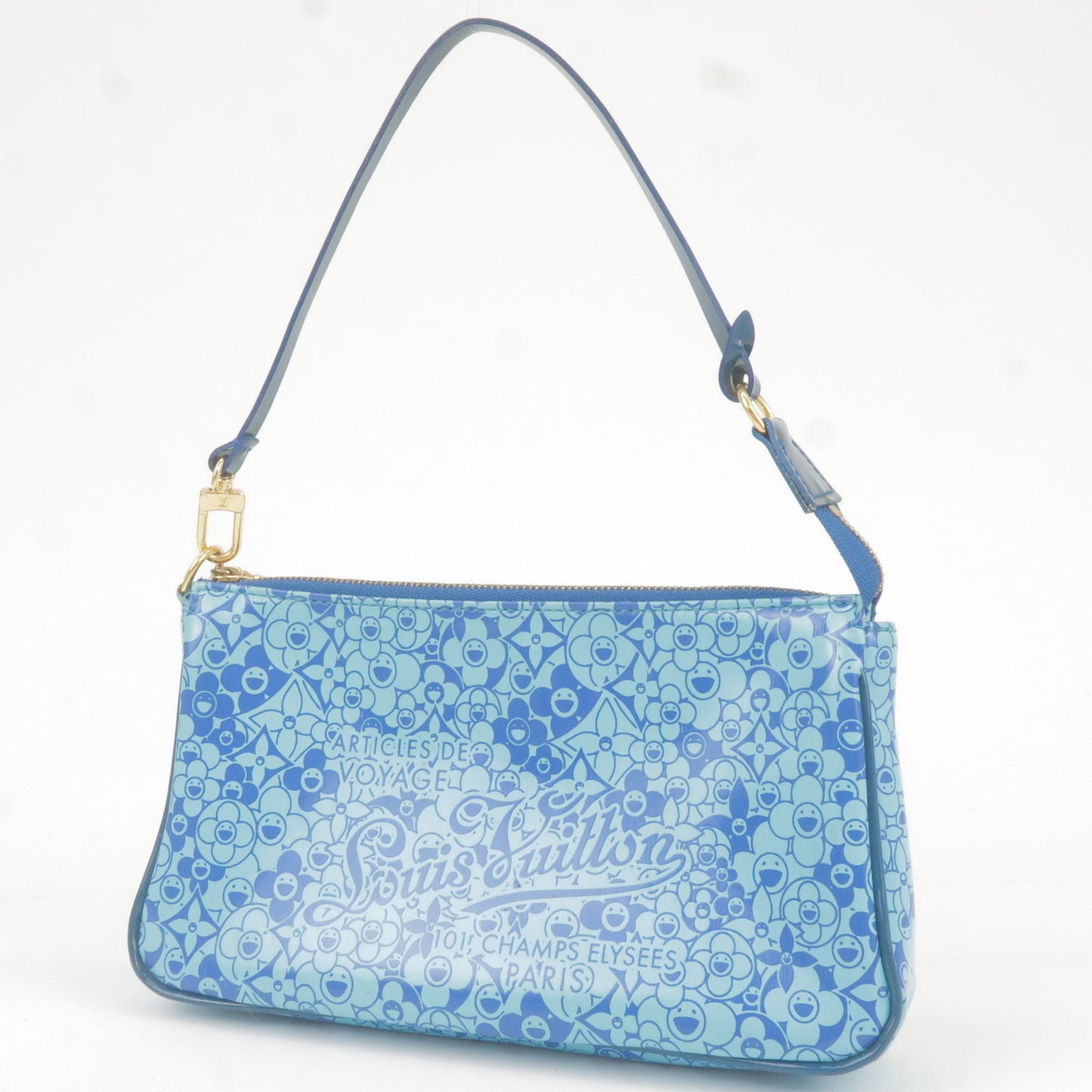 Louis-Vuitton-PVC-Enamel-Cosmic-Blossom-Pochette-Blue-M93167 – dct