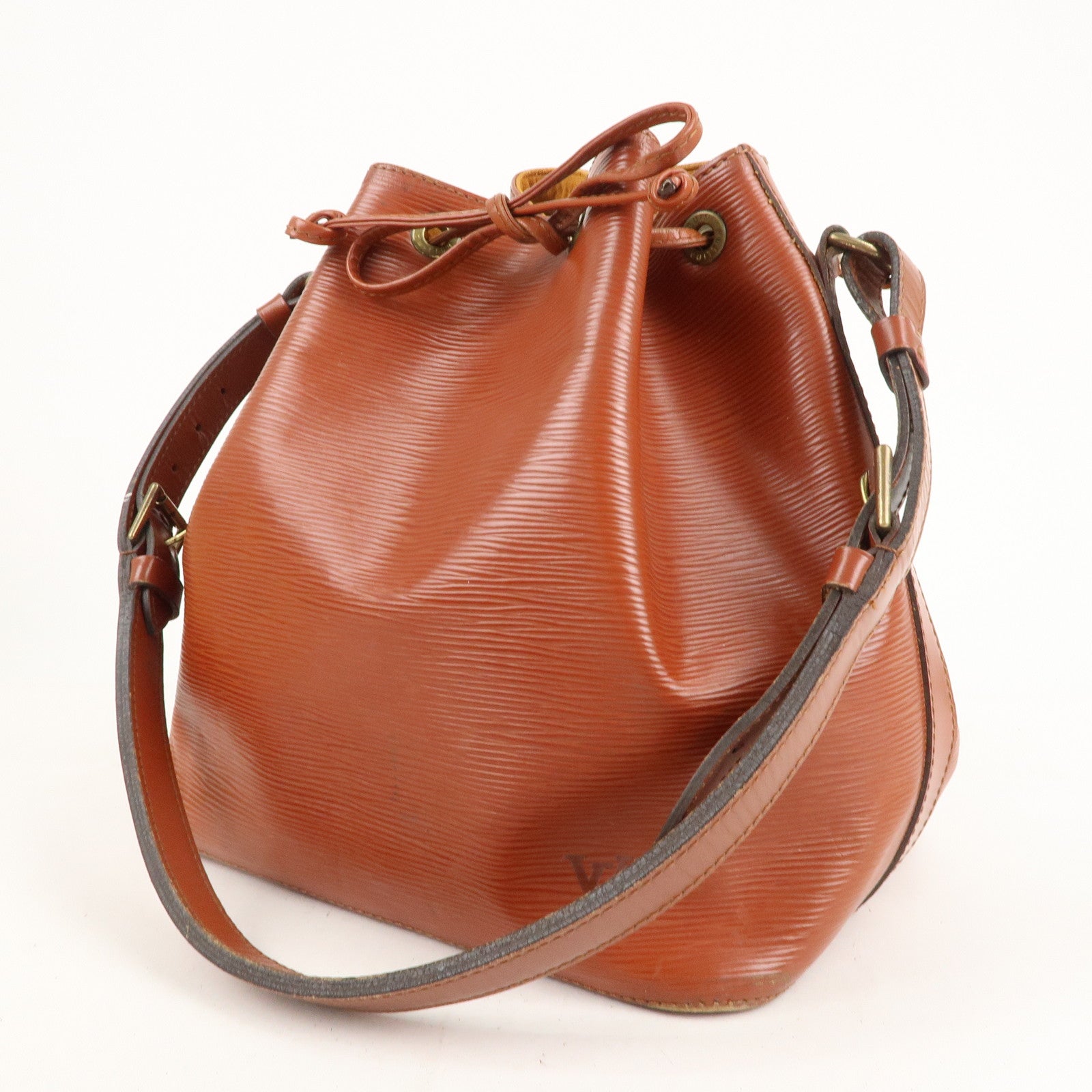 Noé cloth handbag Louis Vuitton Brown in Cloth - 31654810