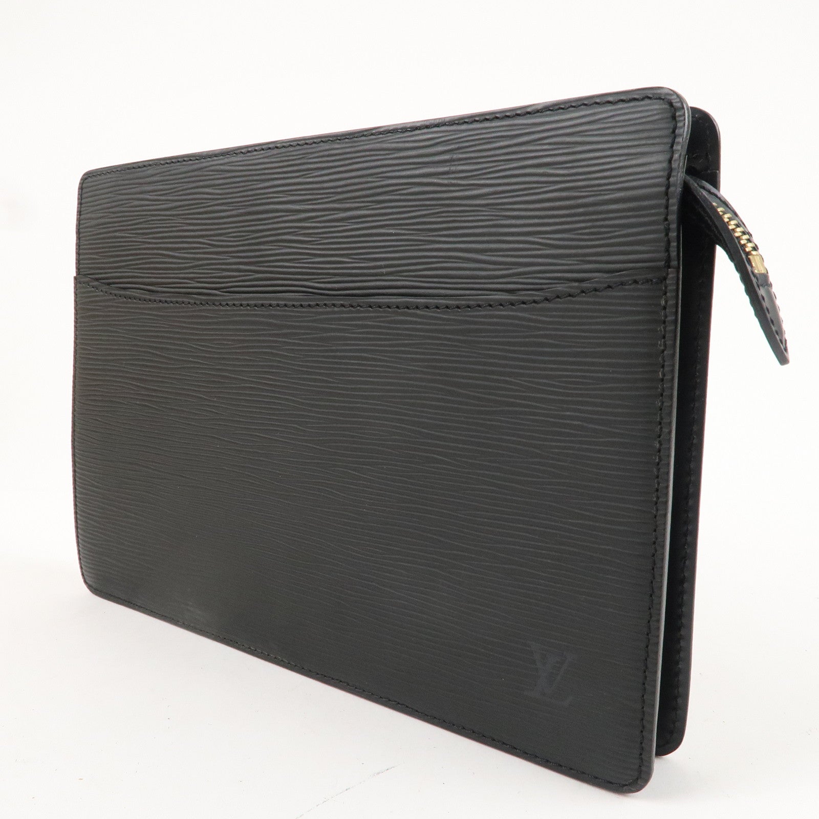 Louis Vuitton Epi Pochette Homme Clutch Bag Noir Black M52522