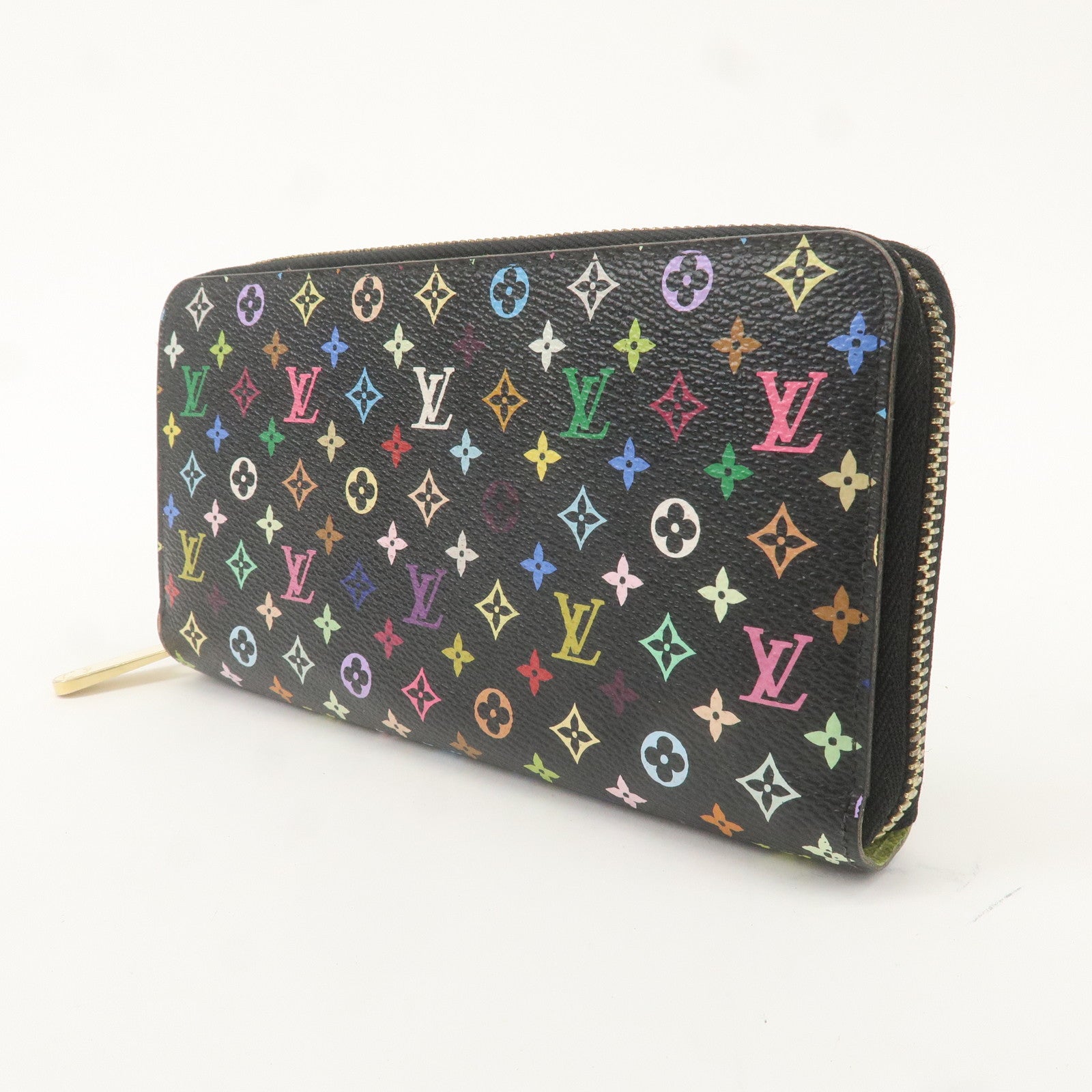 Louis Vuitton Monogram Multi Color Zippy Wallet Noir M60244