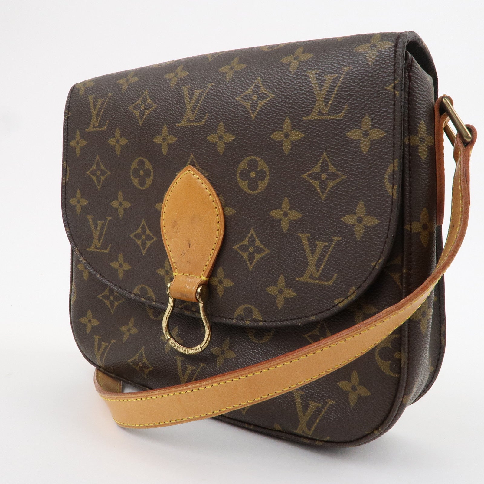 Louis+Vuitton+Saint+Cloud+Crossbody+Mini+Brown+Canvas+Leather+Monogram for  sale online