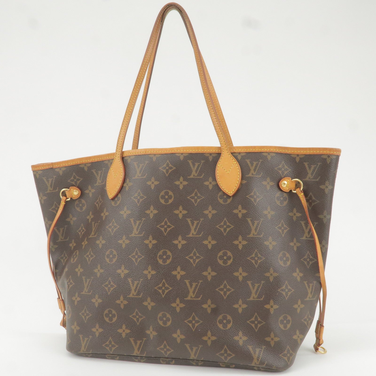 Louis Vuitton Neverfull Mm Leather Tote Bag (pre-owned) in Red
