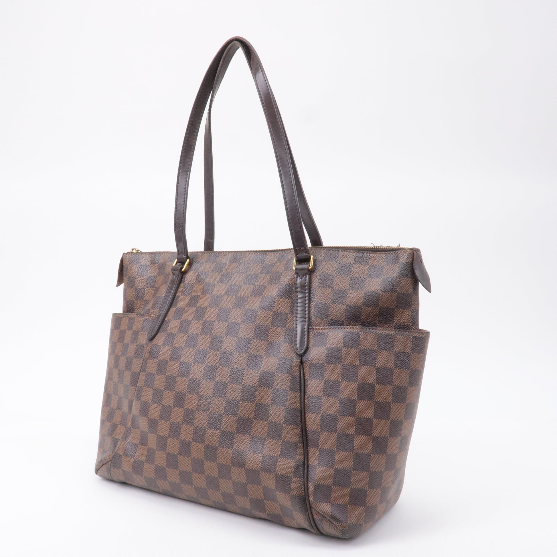 Louis Vuitton Damier Ebene Totally MM Tote Bag Shoulder Handbag