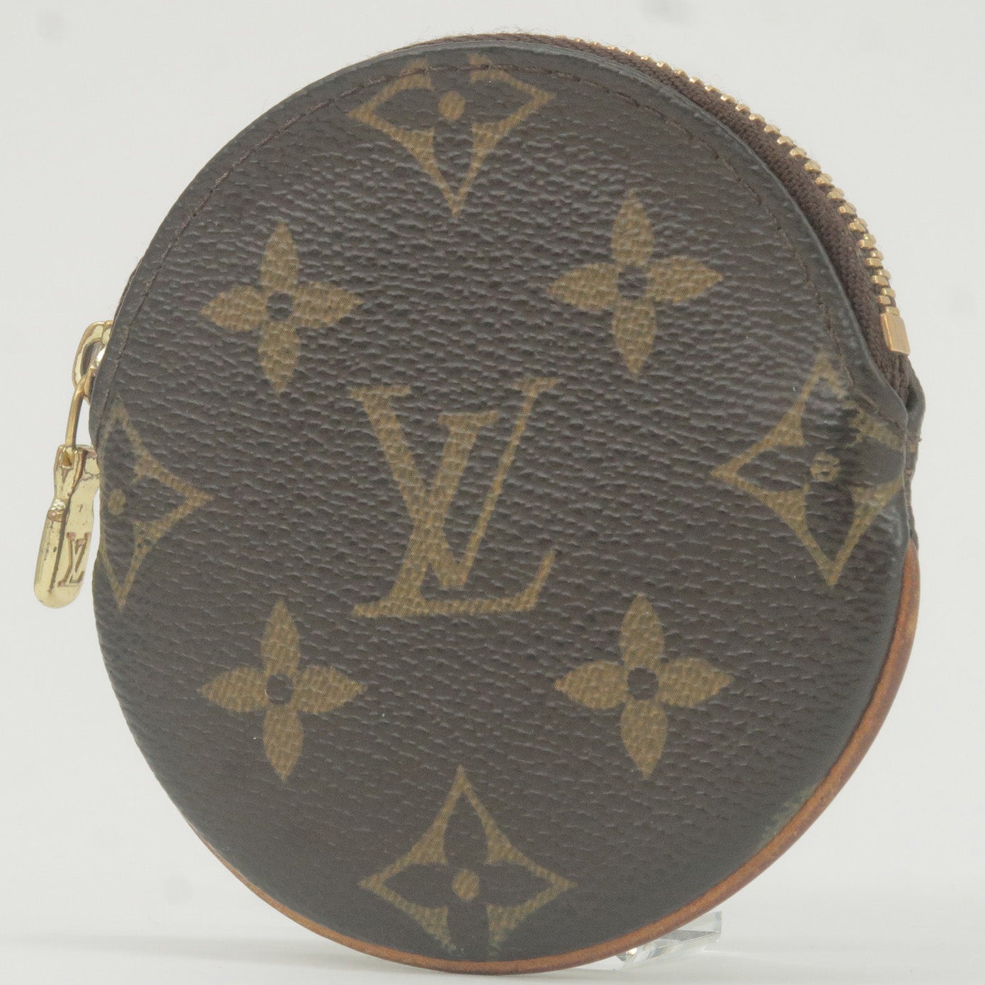Louis Vuitton Monogram Porte Monnaie Round Coin Case M61926